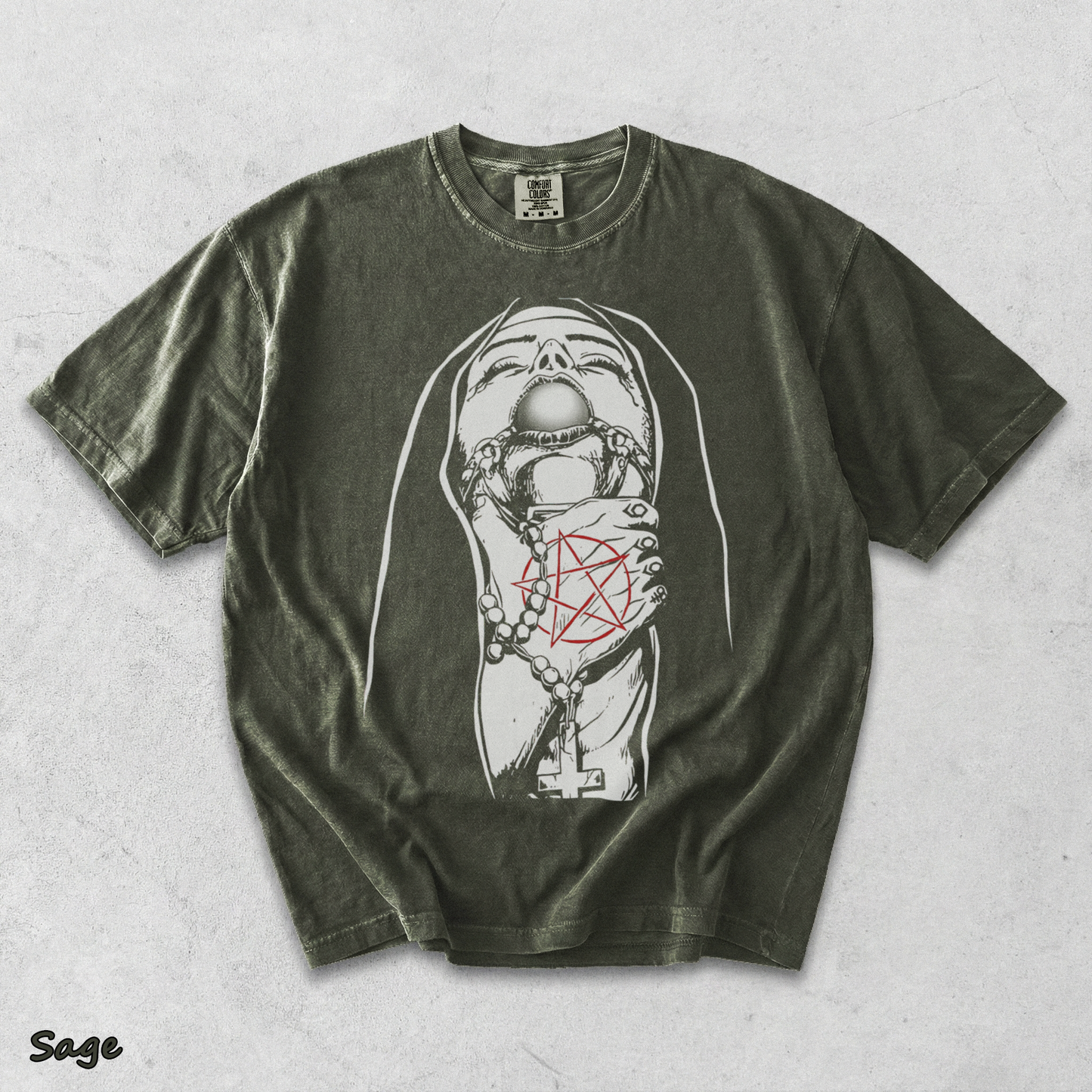 Chokehold Nun - Sage mockup