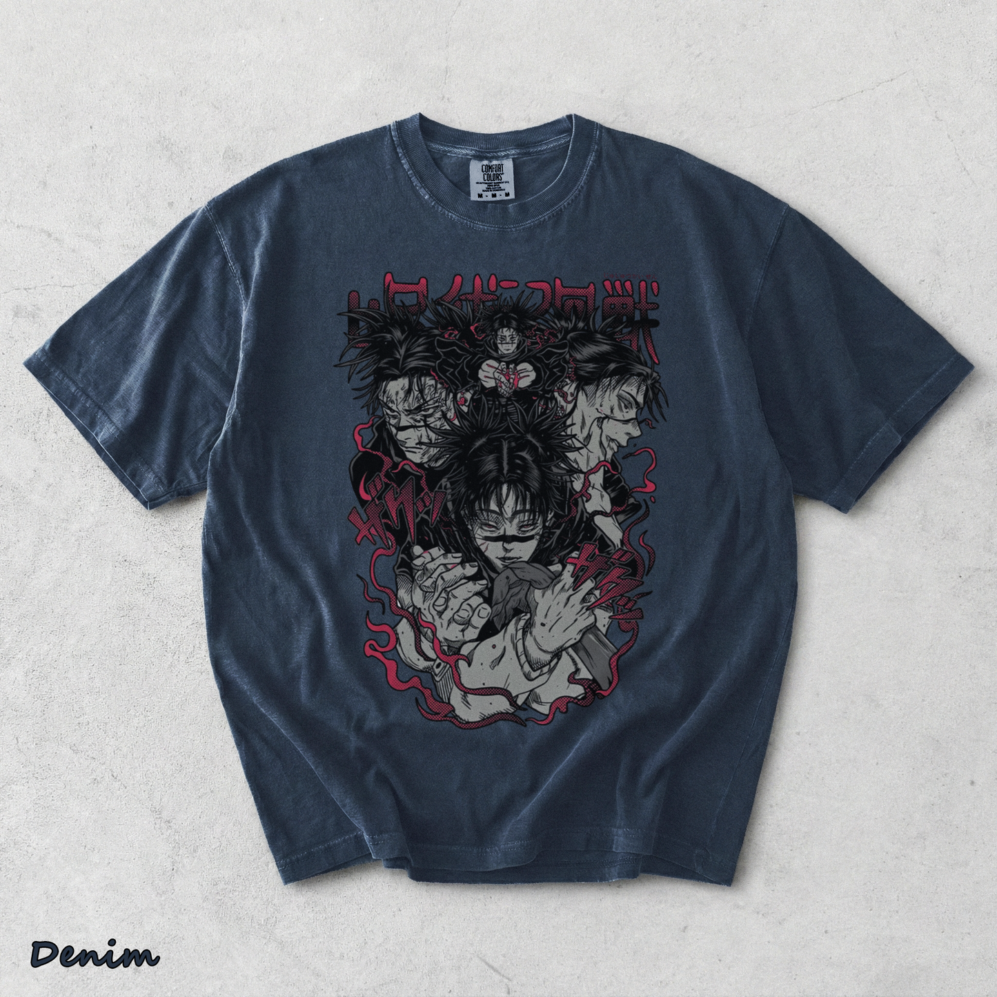 Choso Blood Manipulation Jjk Jujutsu Kaisen Anime - Denim mockup