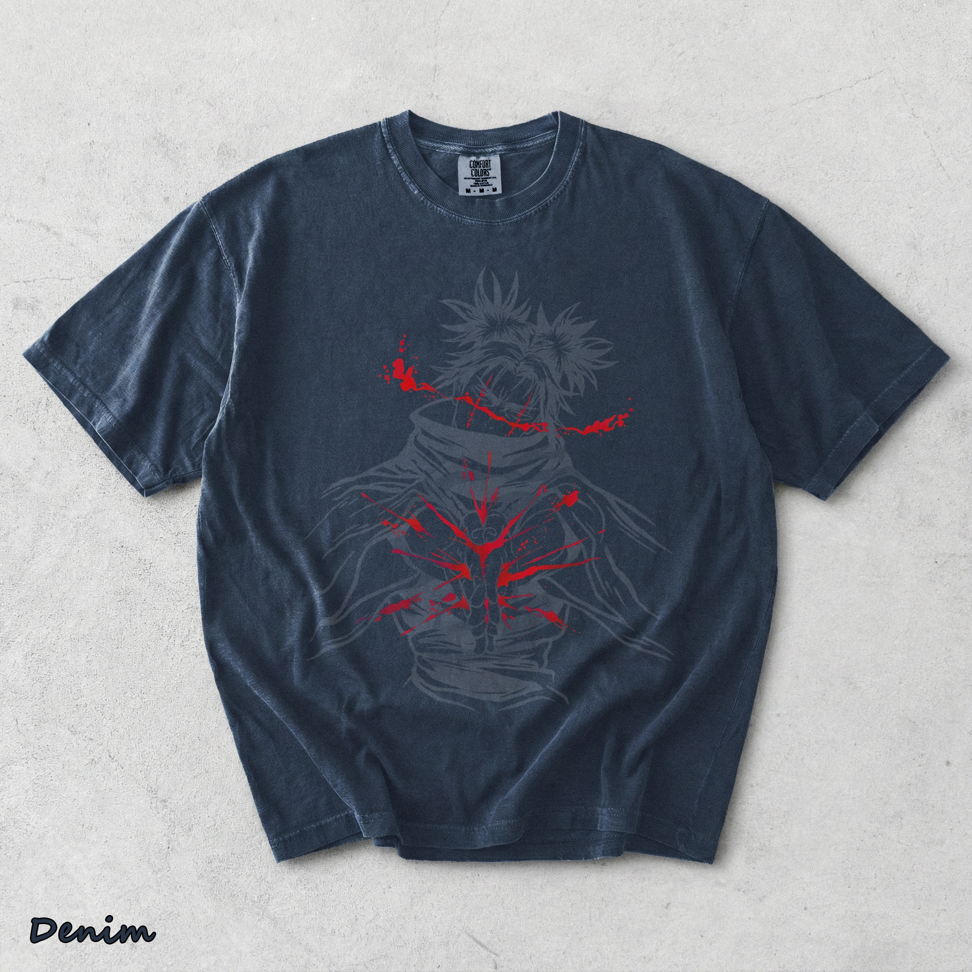 Choso Blood Manipulation JJk Jujutsu Kaisen - Denim mockup