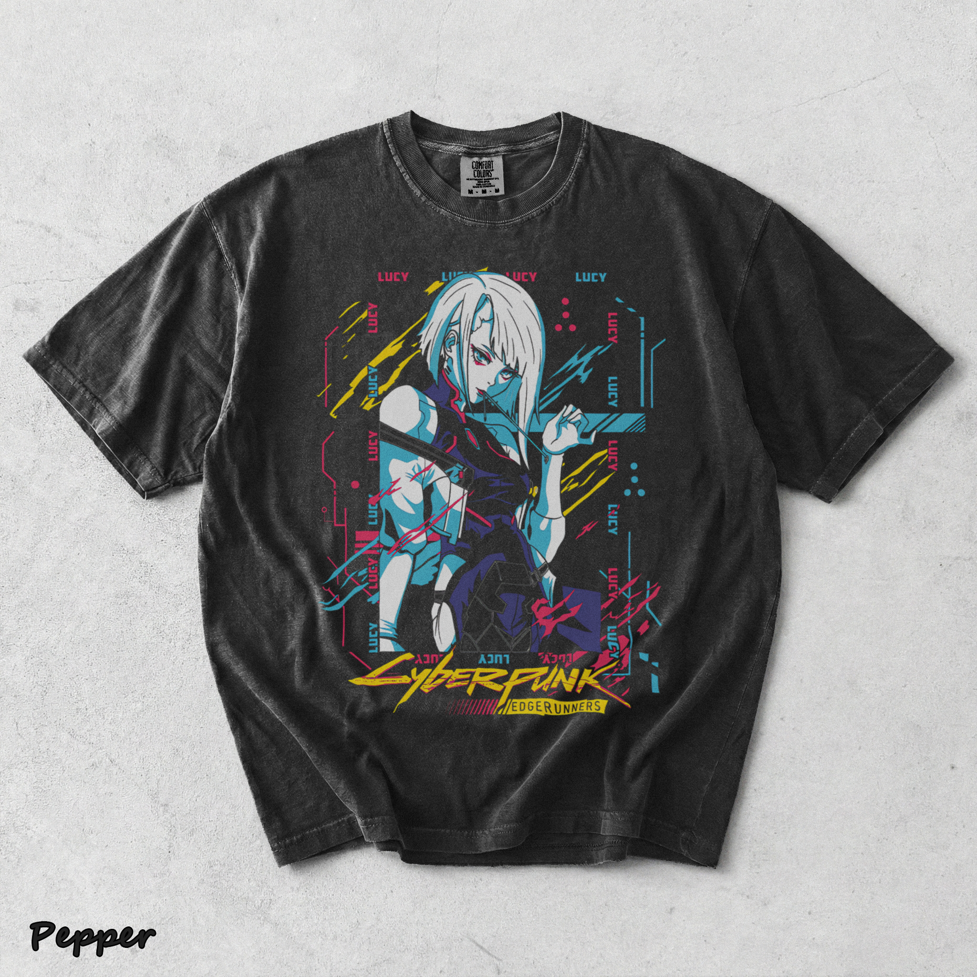 Ciberpunk Lucy Edge Runners - Pepper mockup