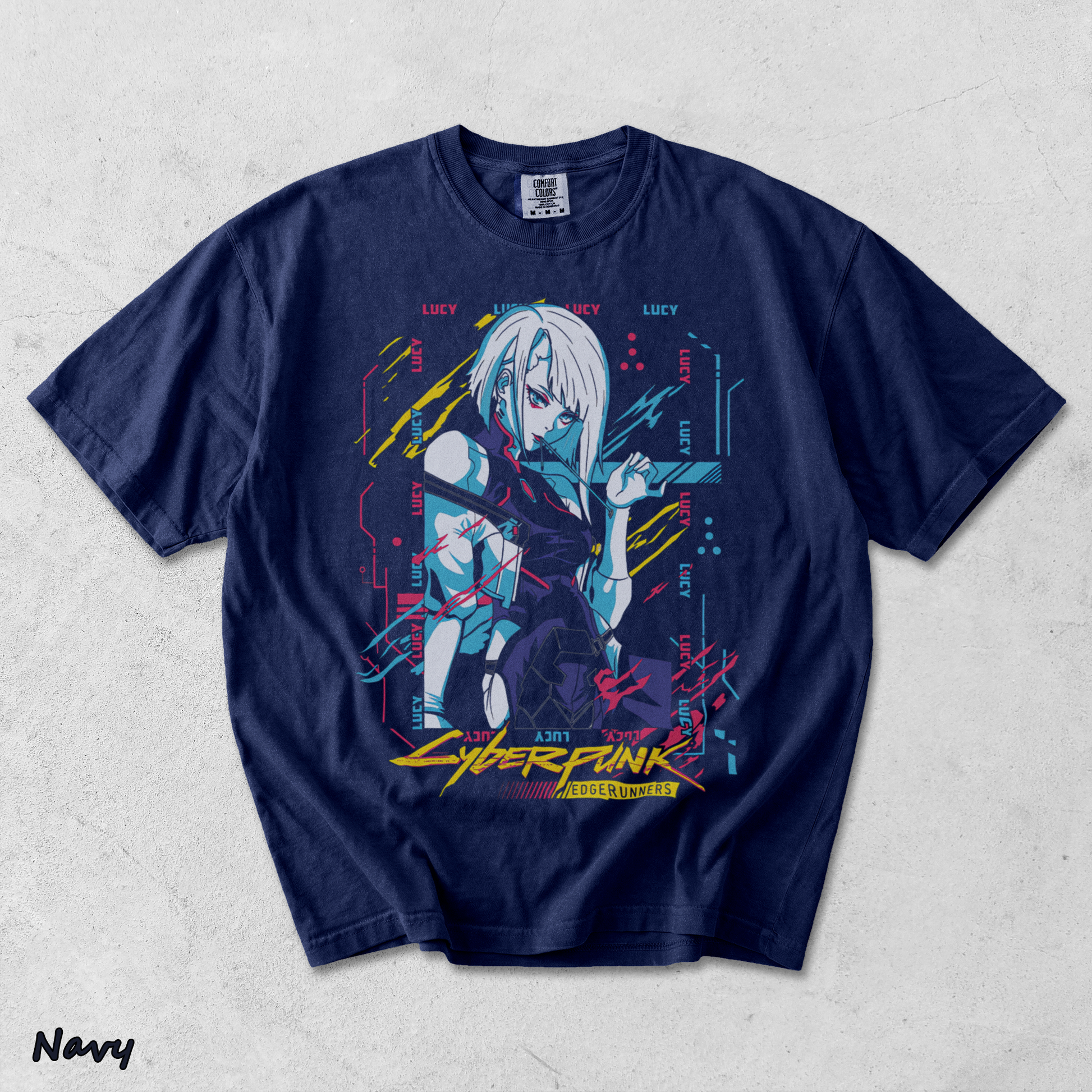 Ciberpunk Lucy Edge Runners - True Navy mockup