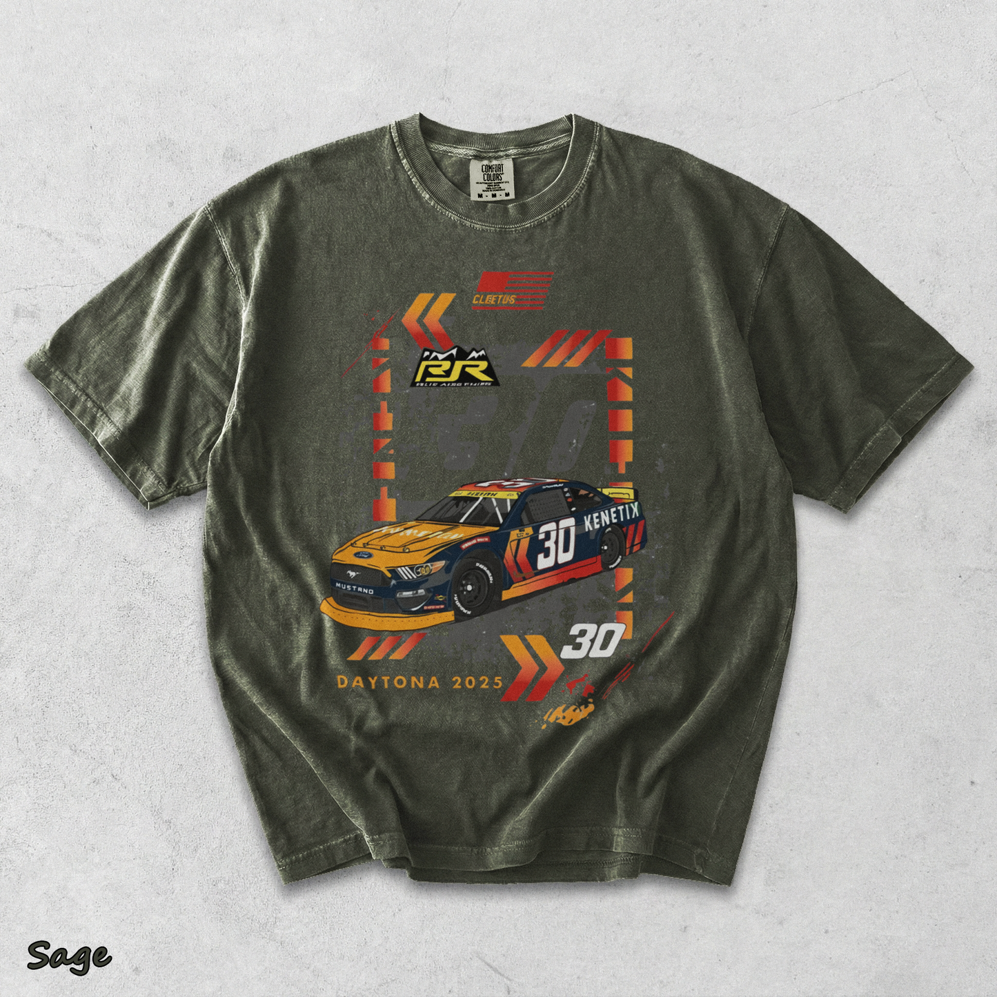 Cletus McFarland 30 Daytona - Sage mockup