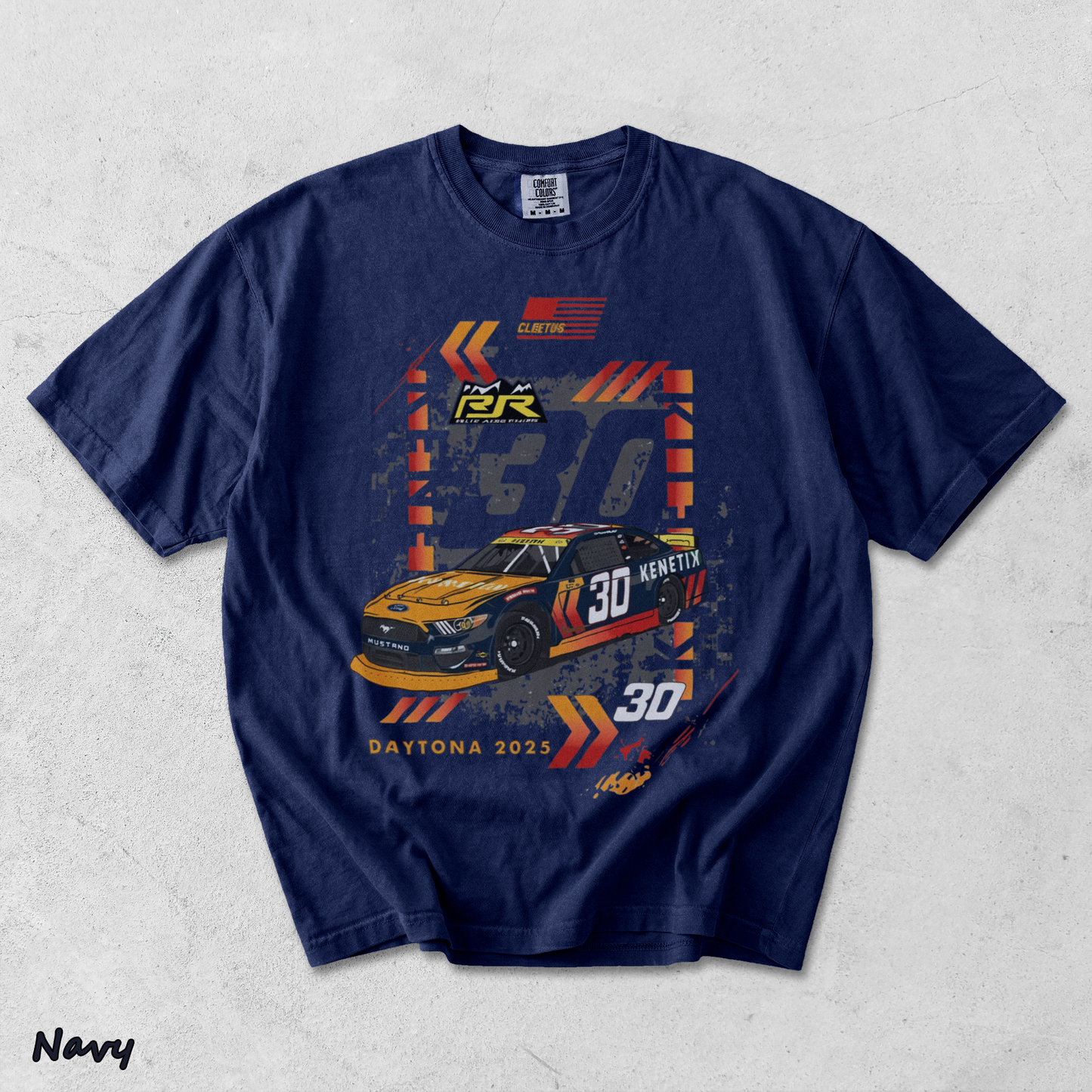Cletus McFarland 30 Daytona - True Navy mockup