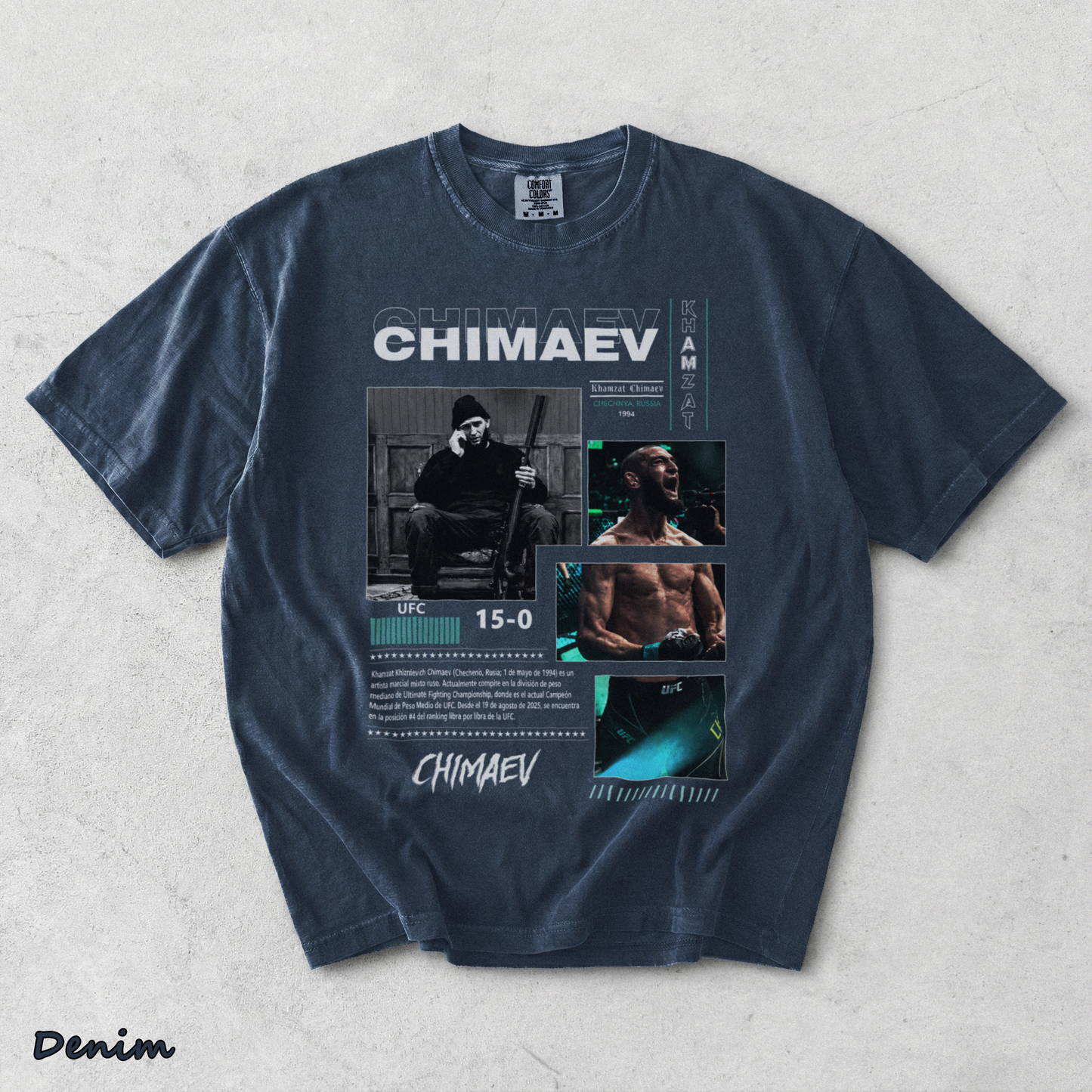 COMBATWEAR KHAMZAT CHIMAEV - Denim mockup