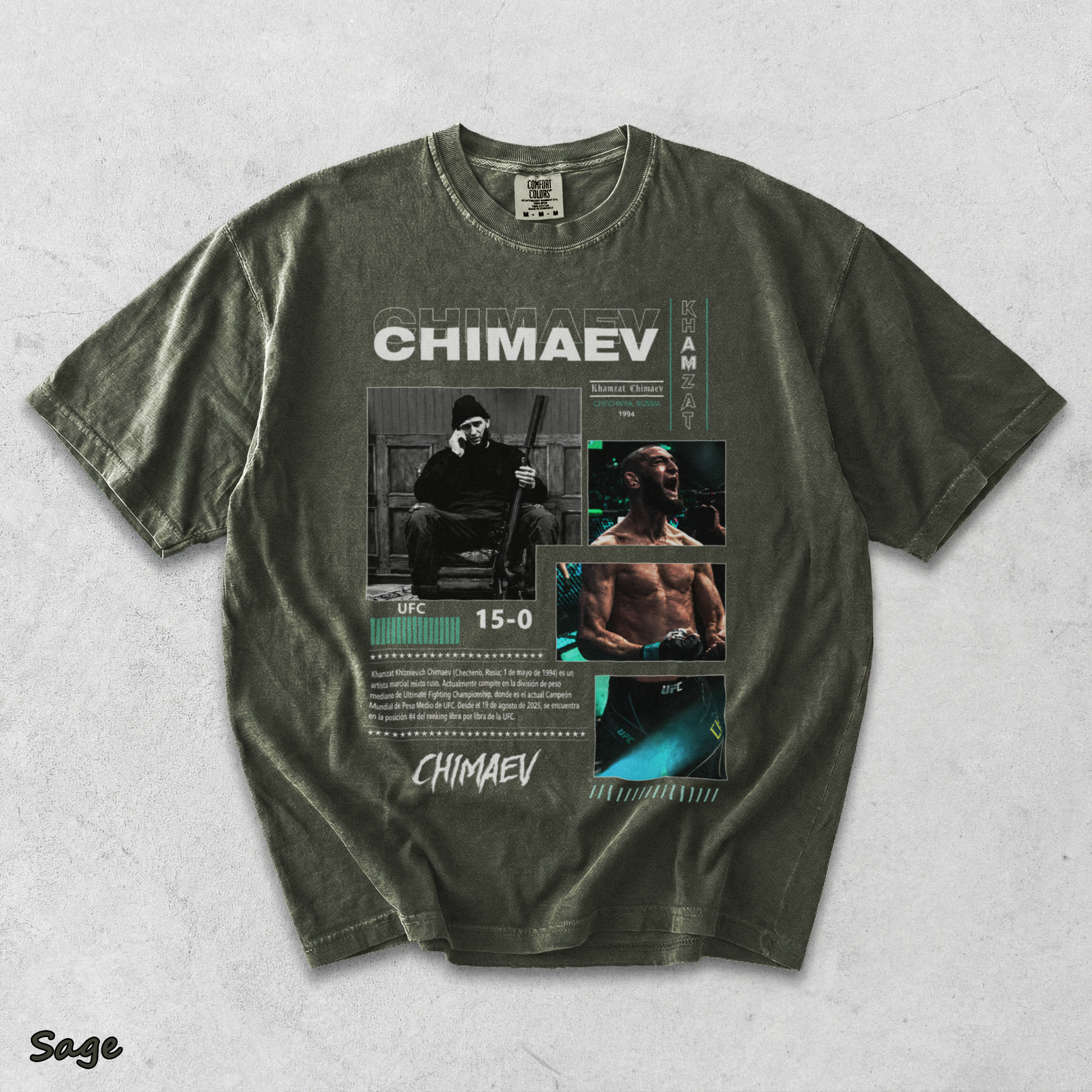 COMBATWEAR KHAMZAT CHIMAEV - Sage mockup