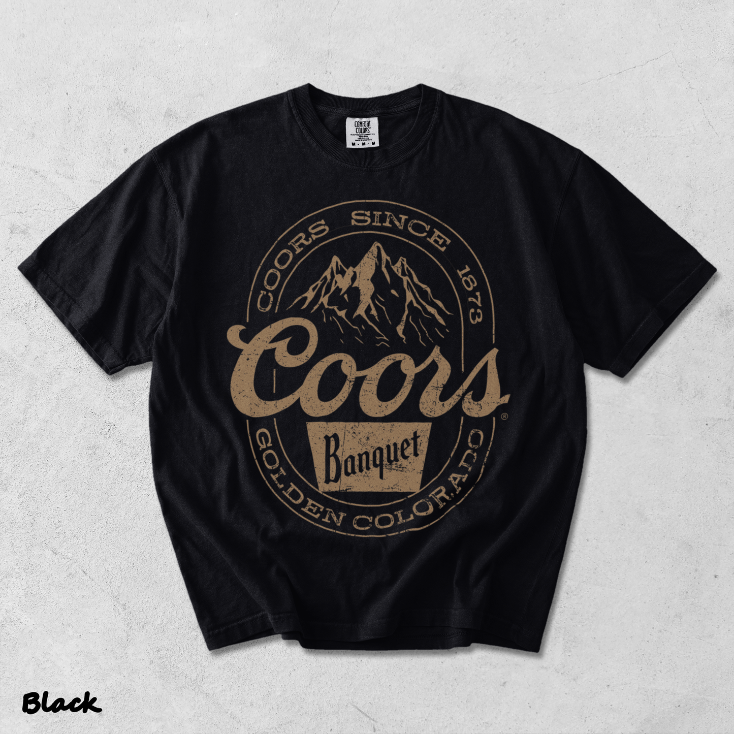 Coors Banquet - Black mockup