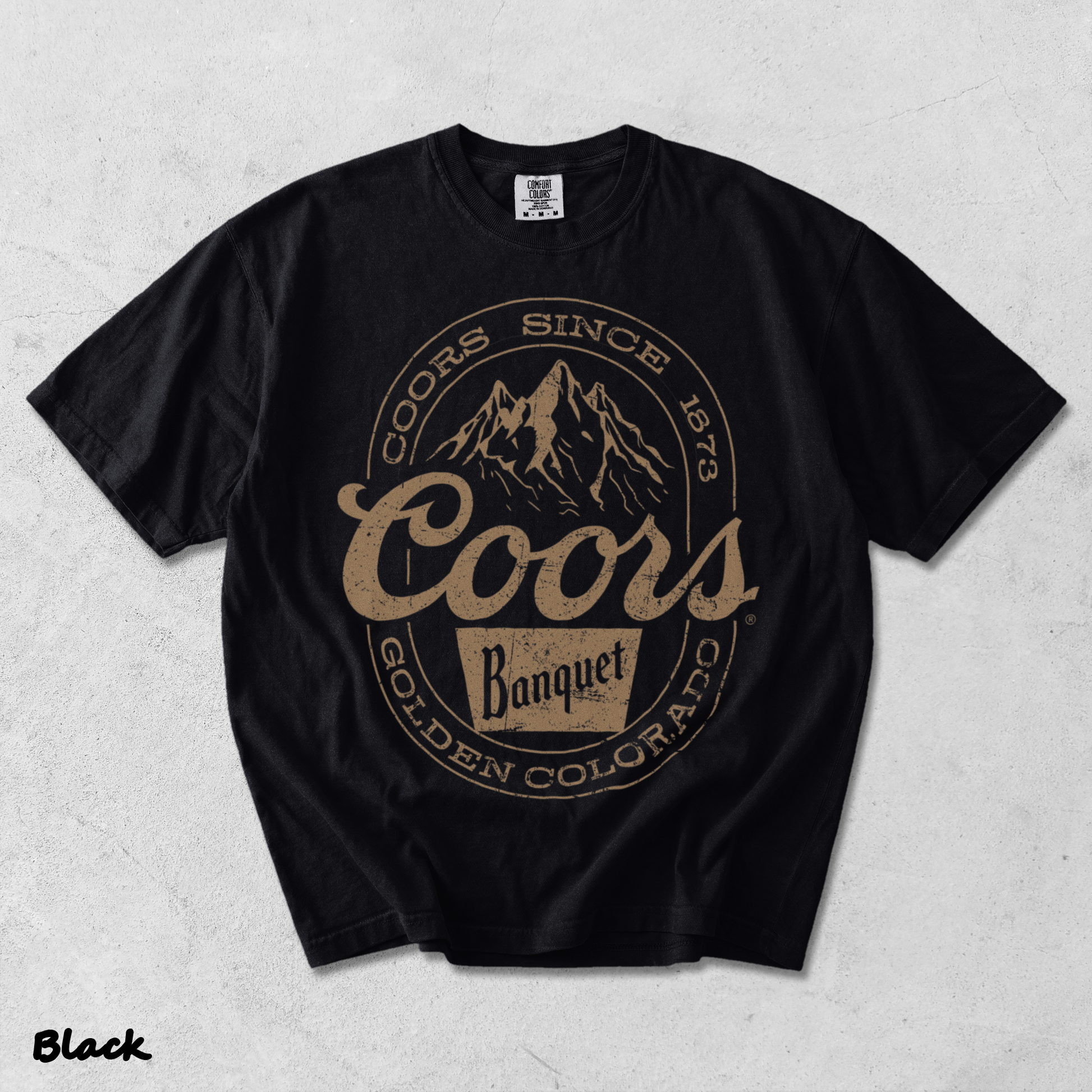 Coors Banquet - Black mockup
