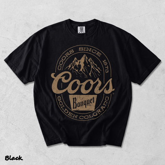 Coors Banquet - Black mockup