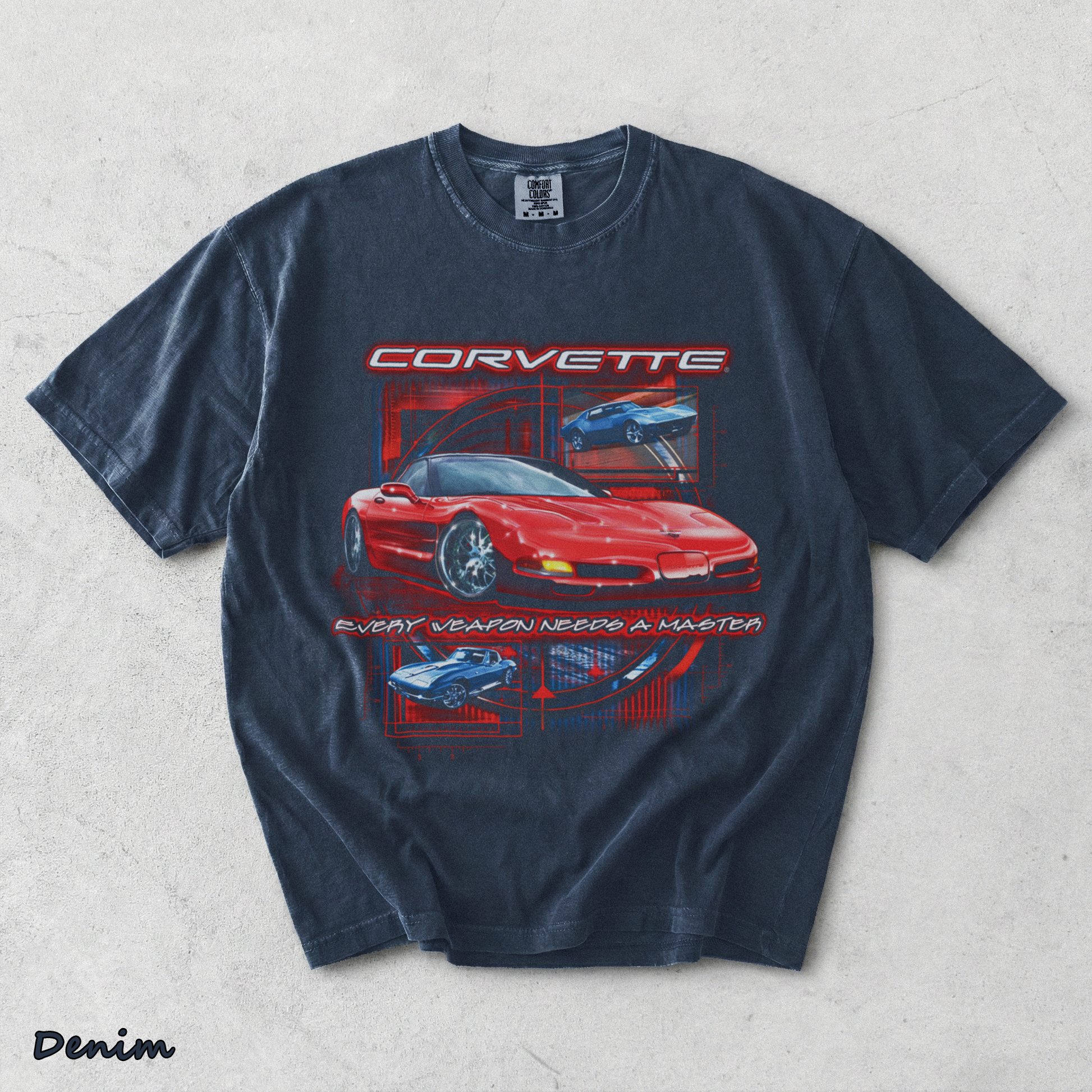 Corvette C5 S - Denim mockup
