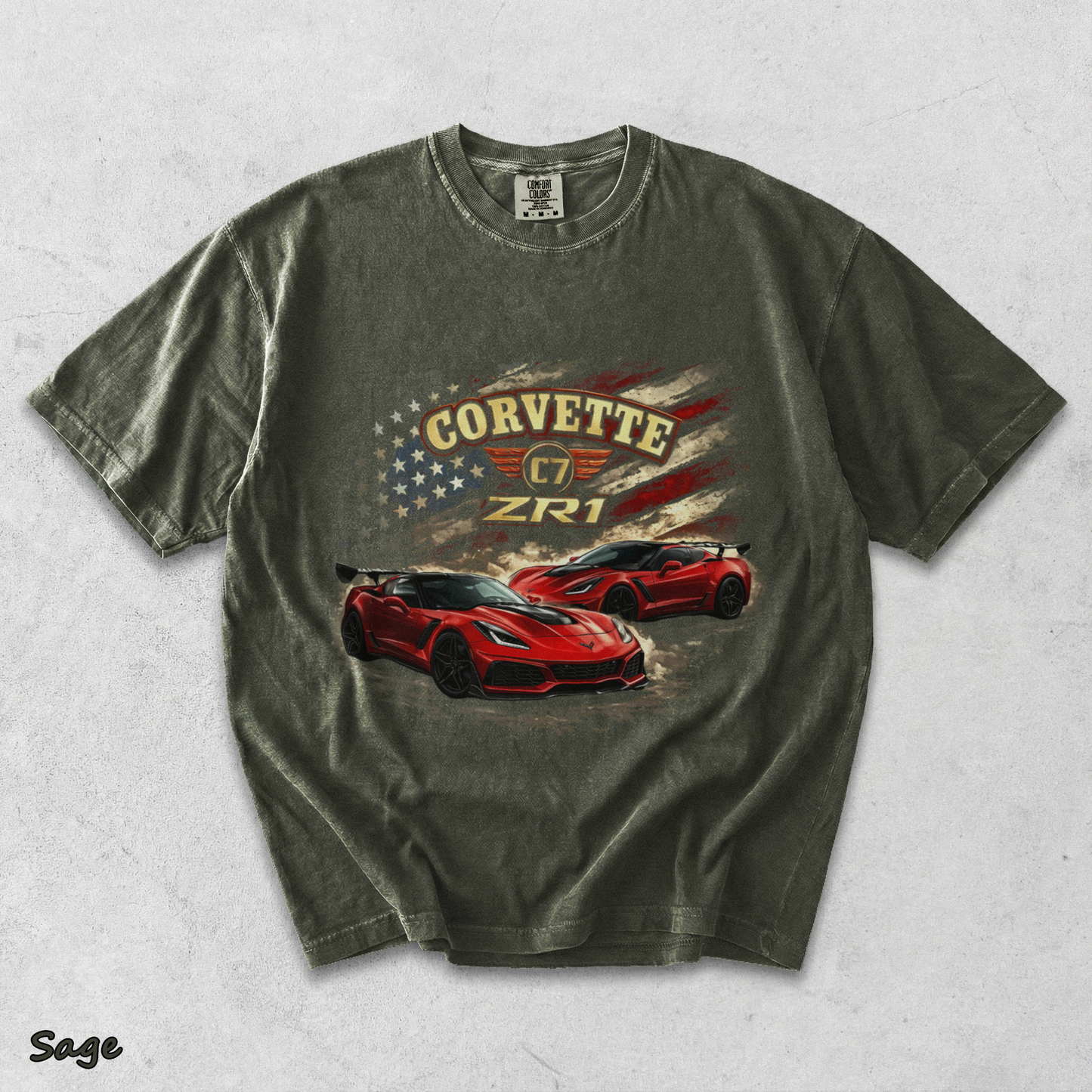 Corvette C7 ZR1 - Sage mockup