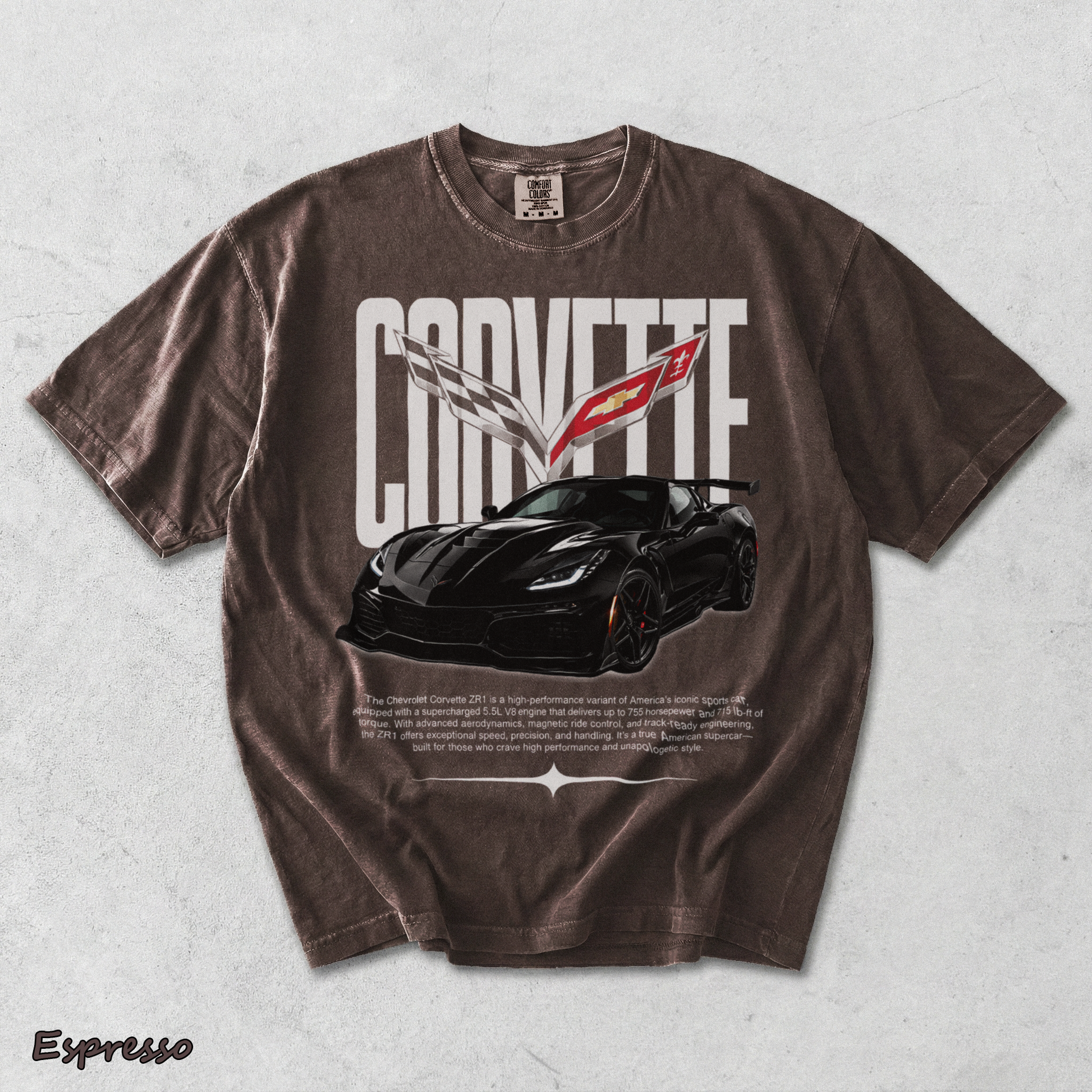 Corvette C8 - Espresso mockup