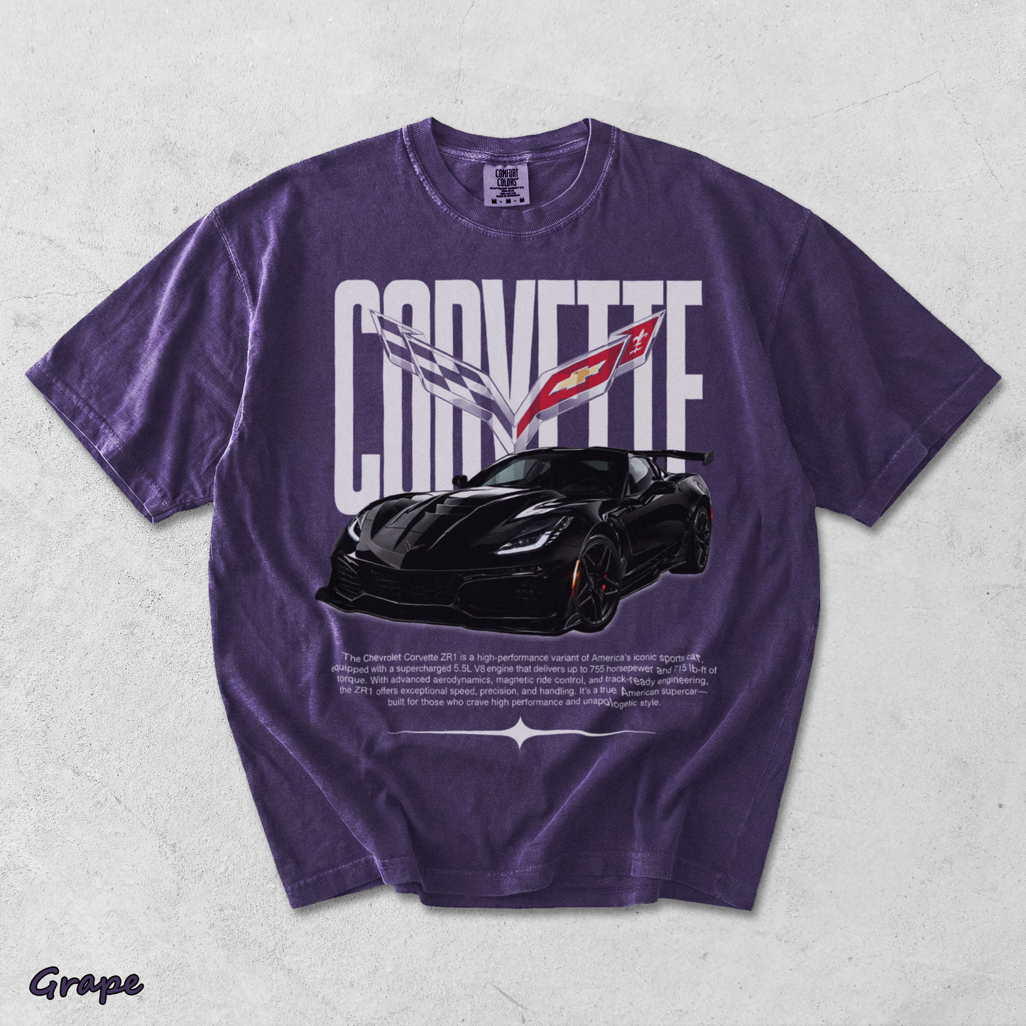 Corvette C8 - Grape mockup