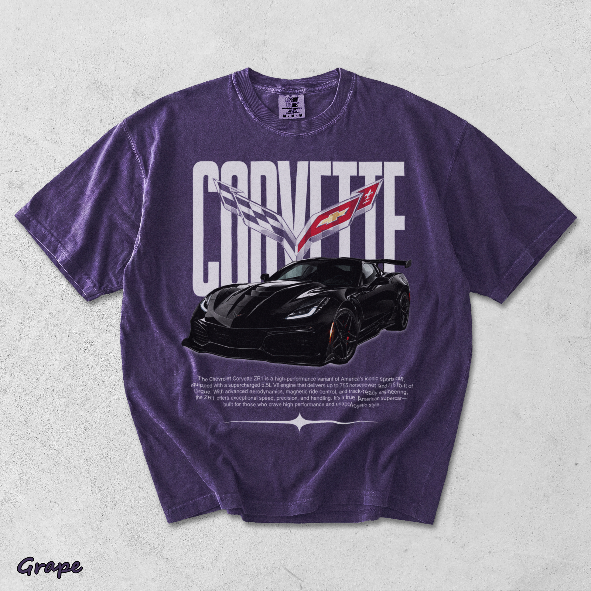 Corvette C8 - Grape mockup