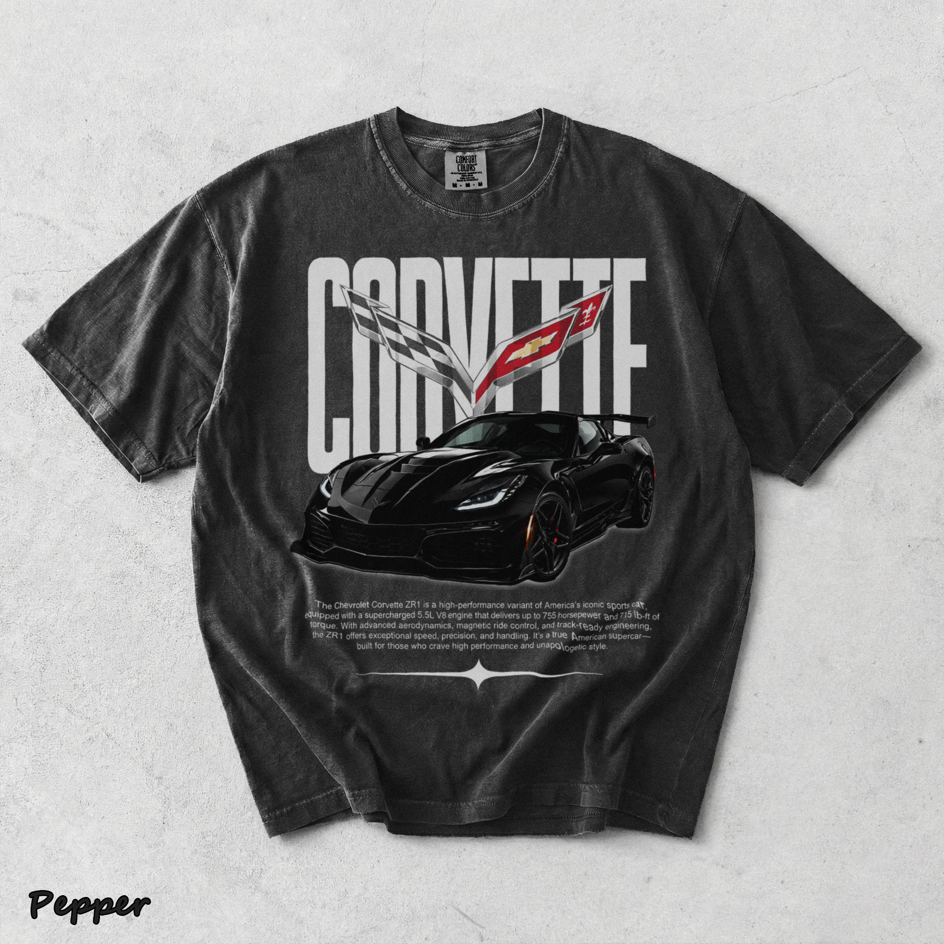 Corvette C8 - Pepper mockup
