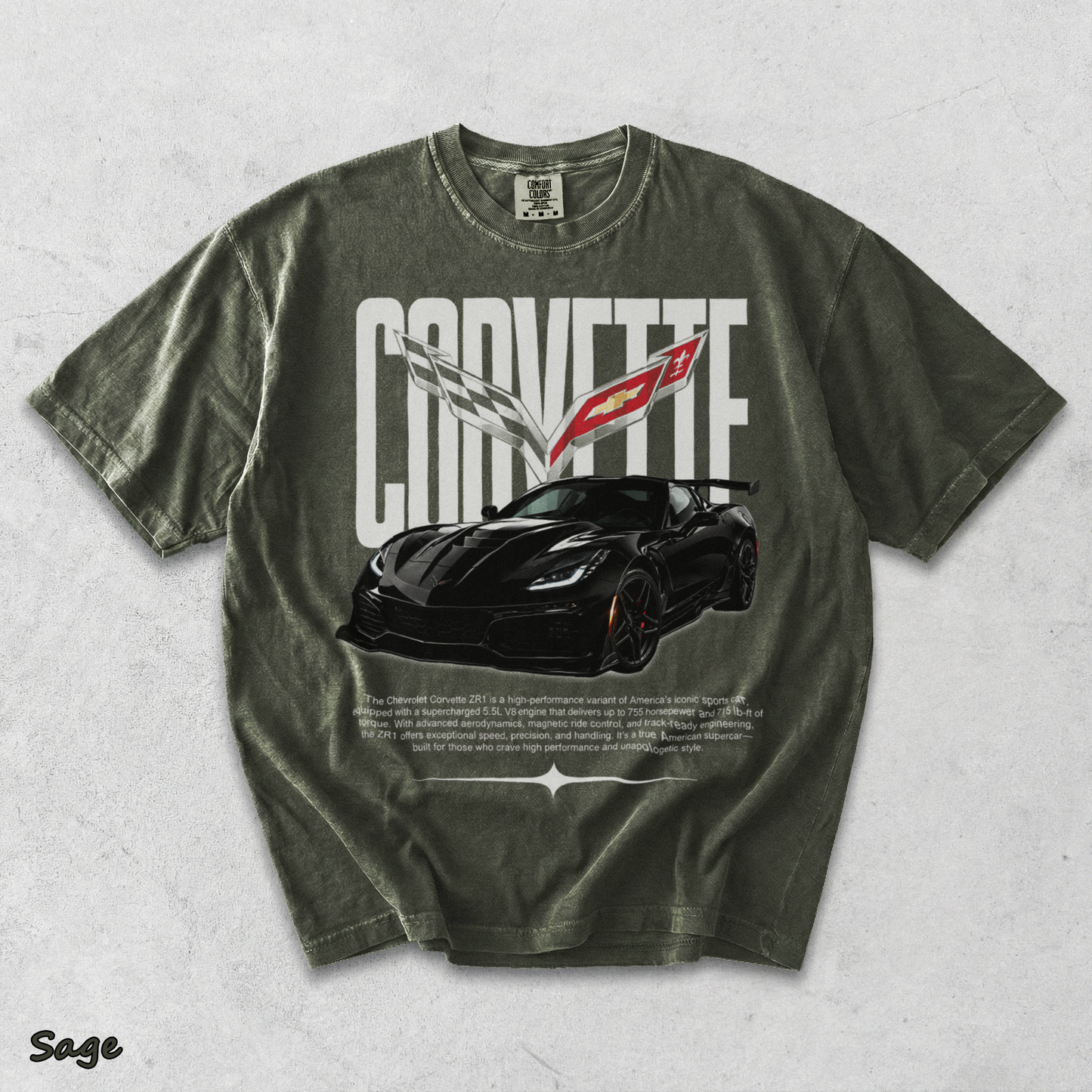 Corvette C8 - Sage mockup