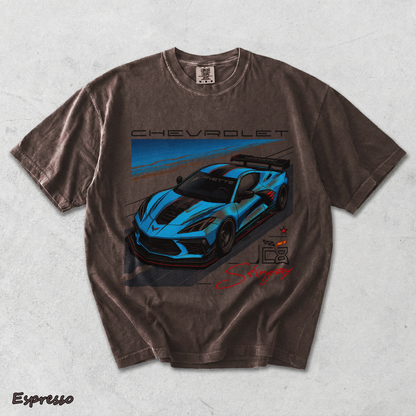 Corvette C8 Stingray Back - Espresso mockup