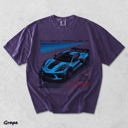Corvette C8 Stingray Back - Grape mockup