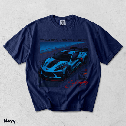 Corvette C8 Stingray Back - True Navy mockup