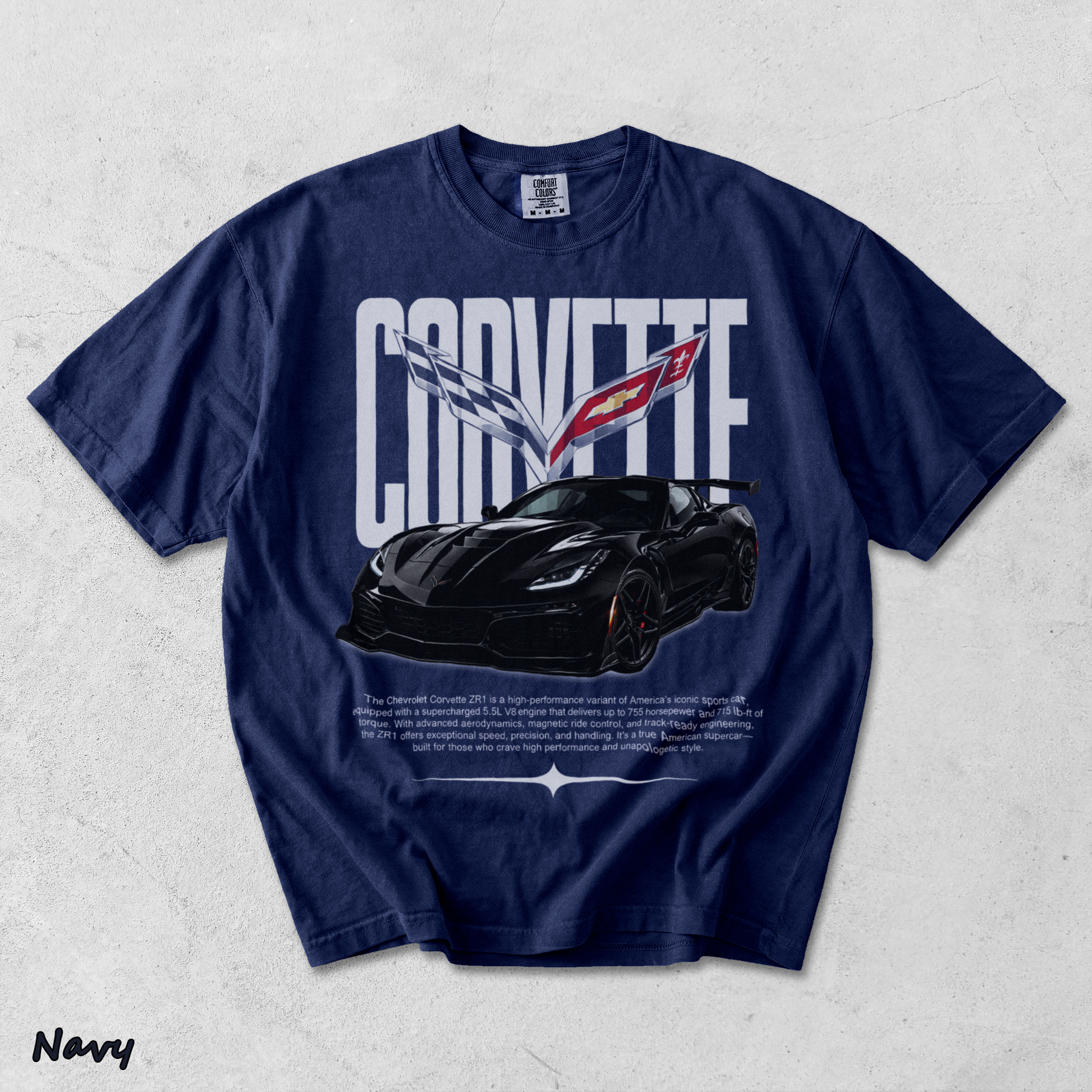 Corvette C8 - True Navy mockup