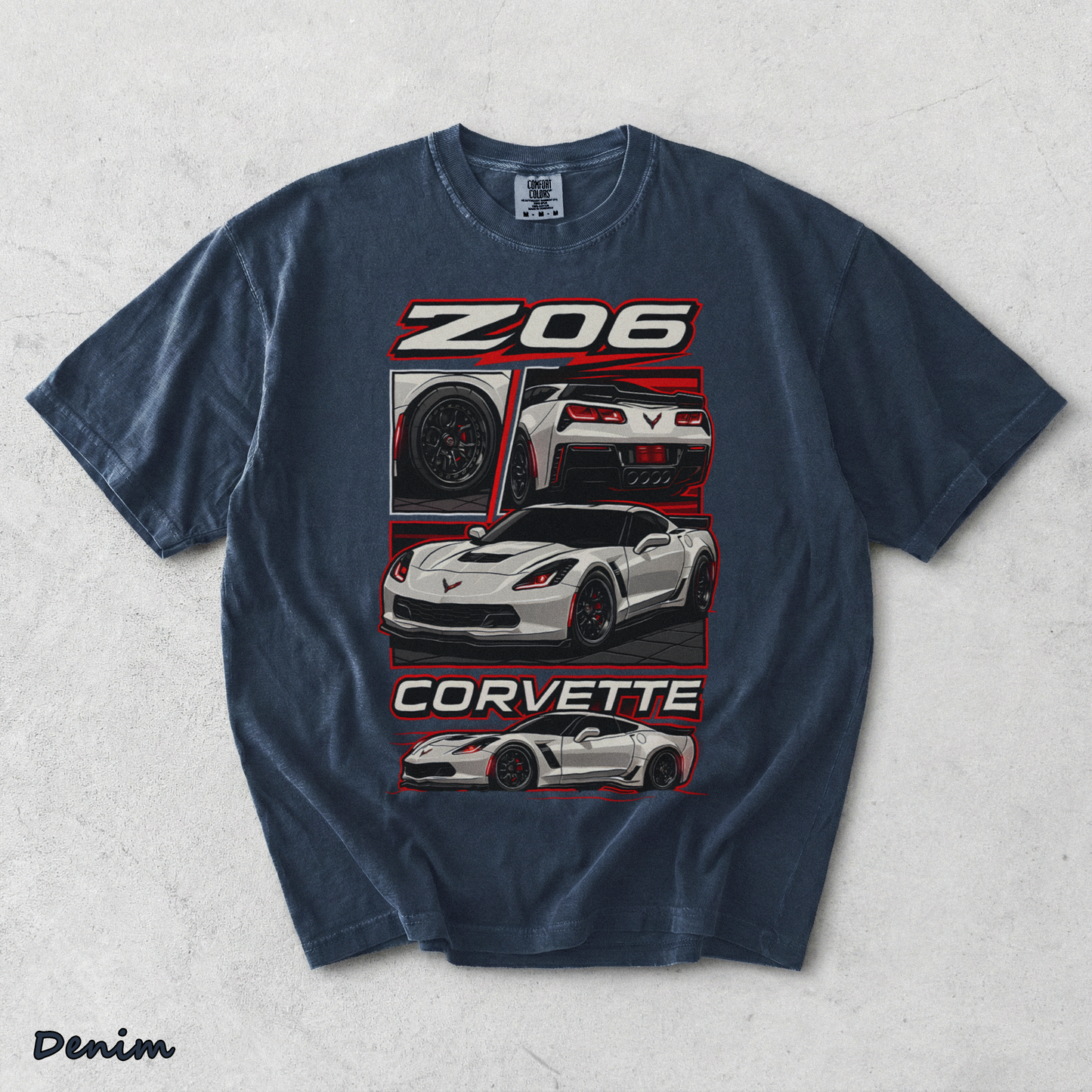 Corvette Z06 - Denim mockup