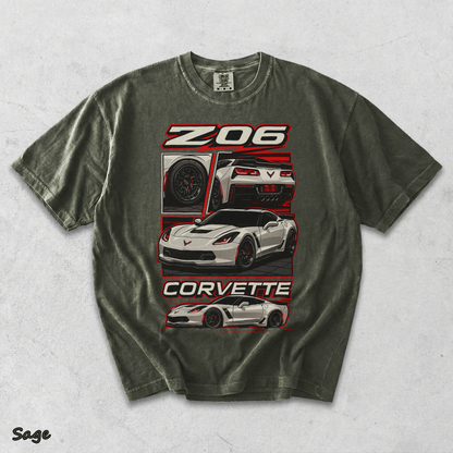 Corvette Z06 - Sage mockup