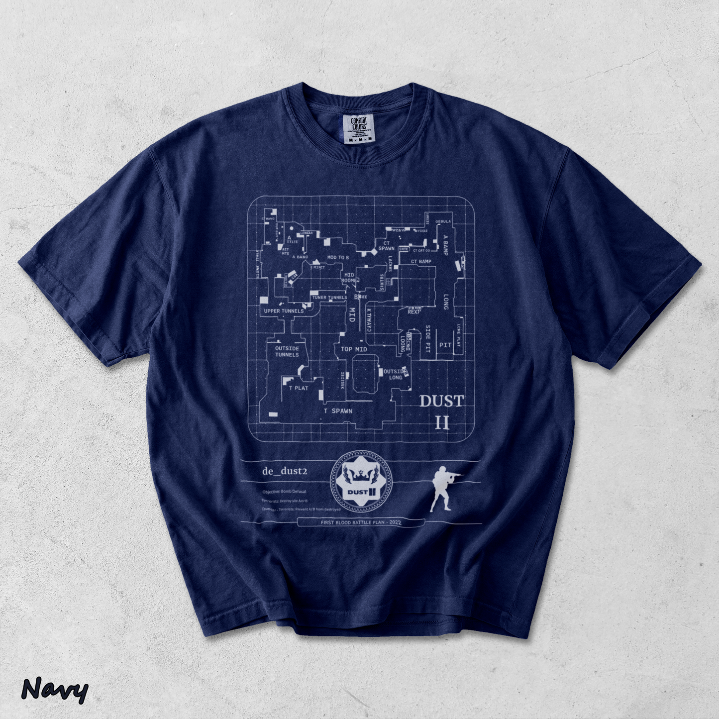 Counter Strike S - True Navy mockup