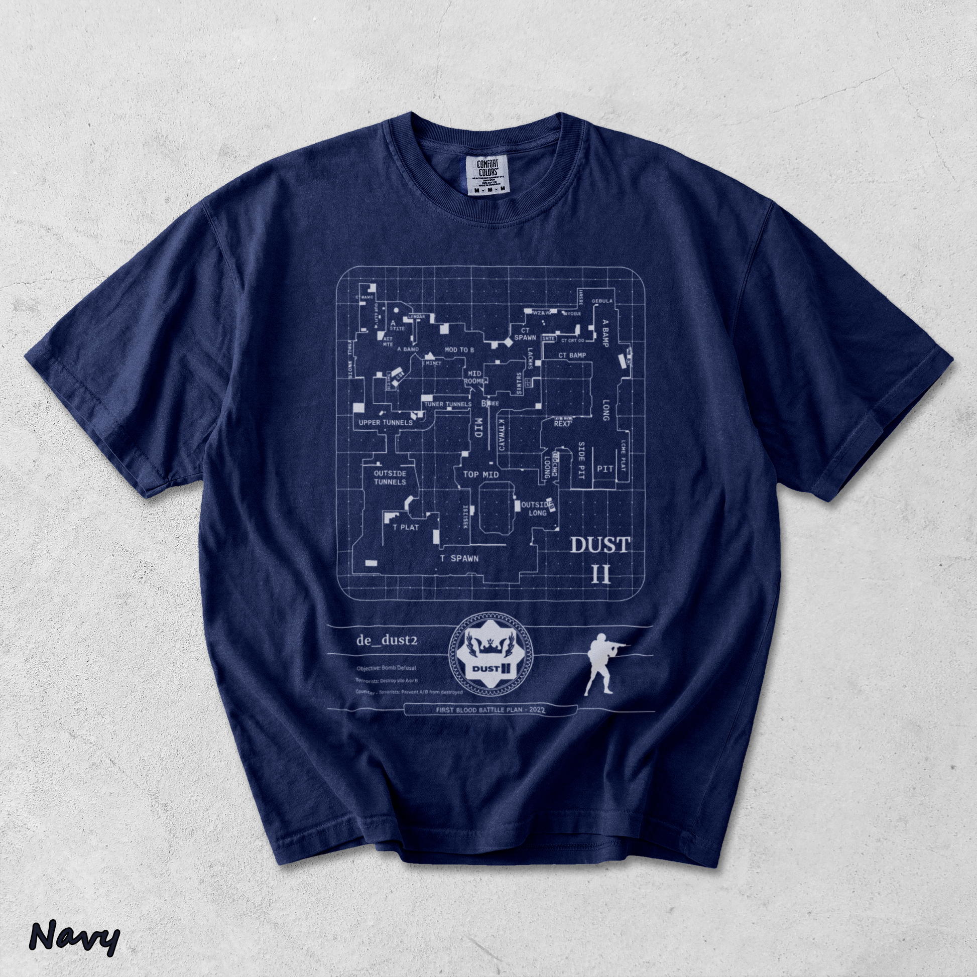 Counter Strike S - True Navy mockup