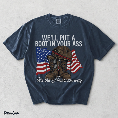 Courtesy of the Red 2 - Denim mockup