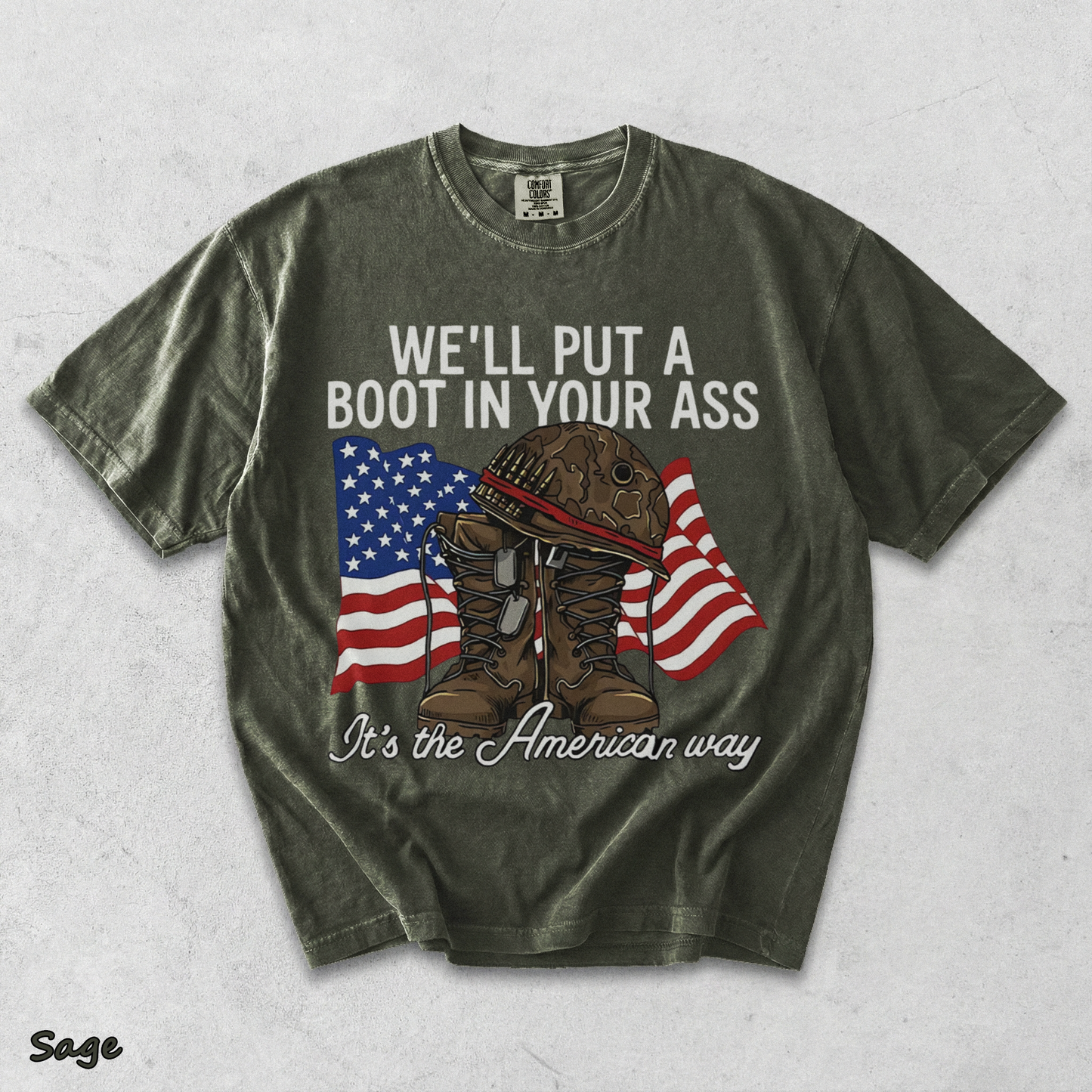 Courtesy of the Red 2 - Sage mockup
