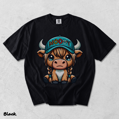 Cow Moody - Black mockup
