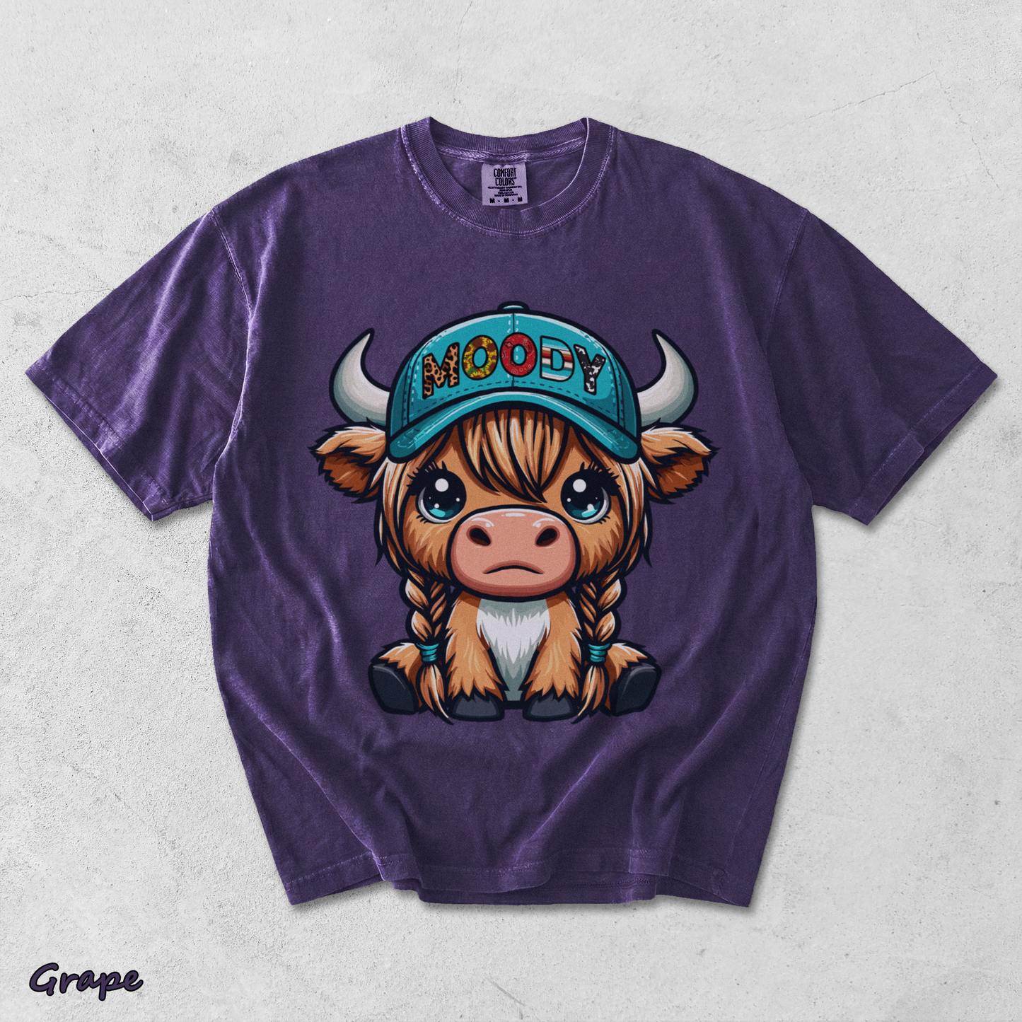 Cow Moody - Grape mockup