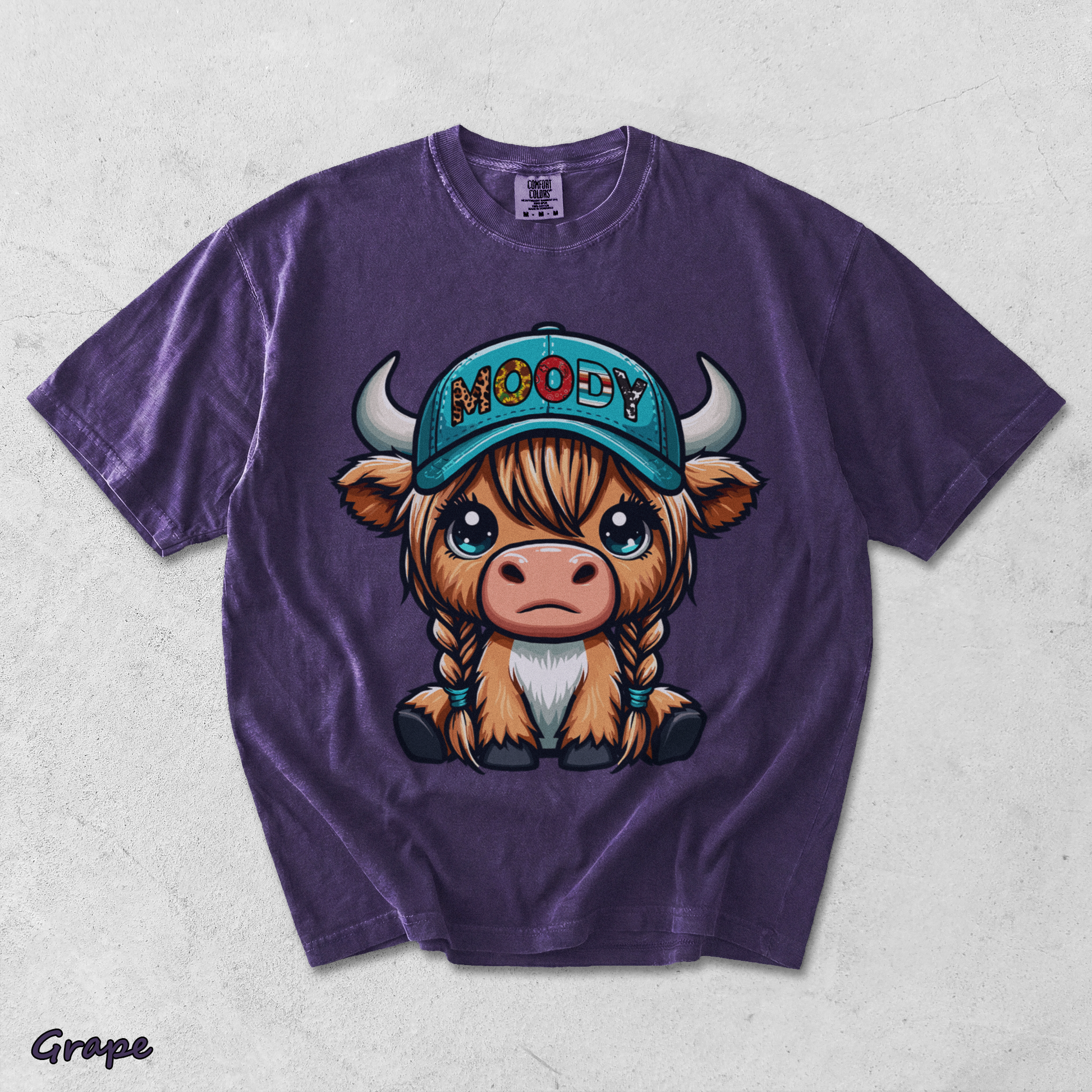 Cow Moody - Grape mockup