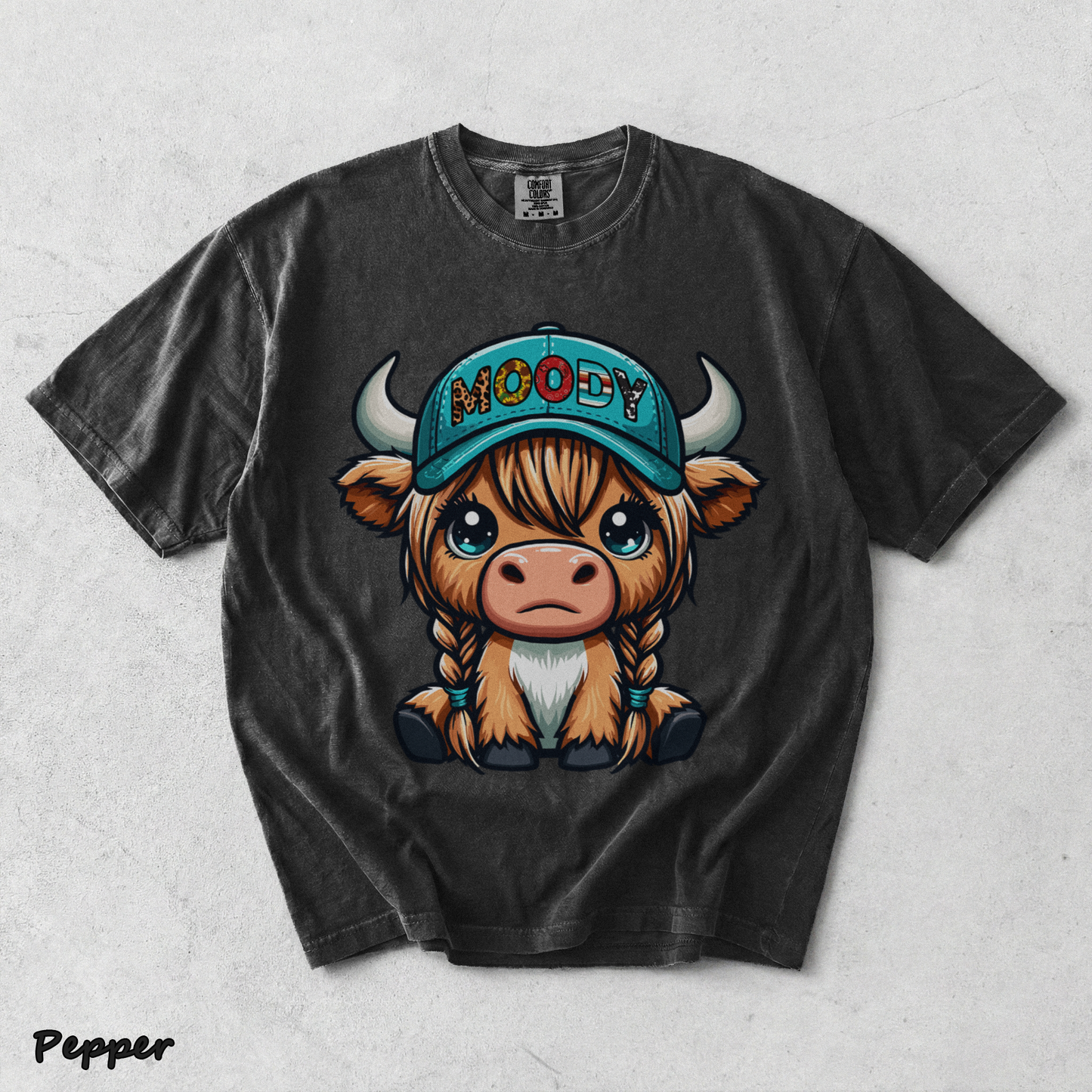 Cow Moody - Pepper mockup