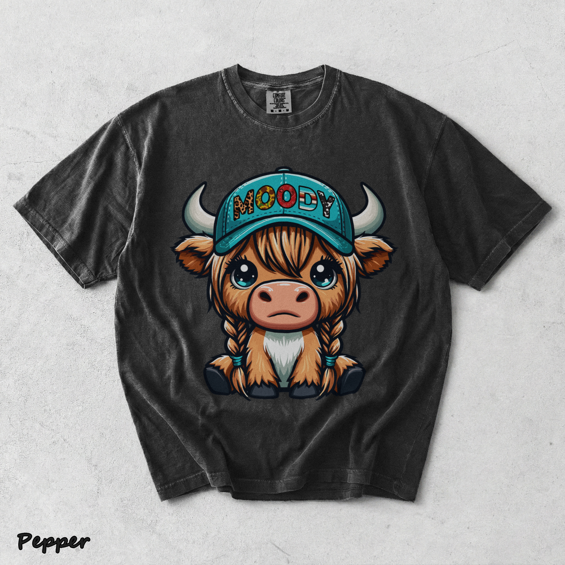 Cow Moody - Pepper mockup