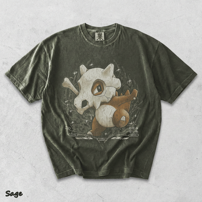 Cubone Skull Bone Double Back - Sage mockup