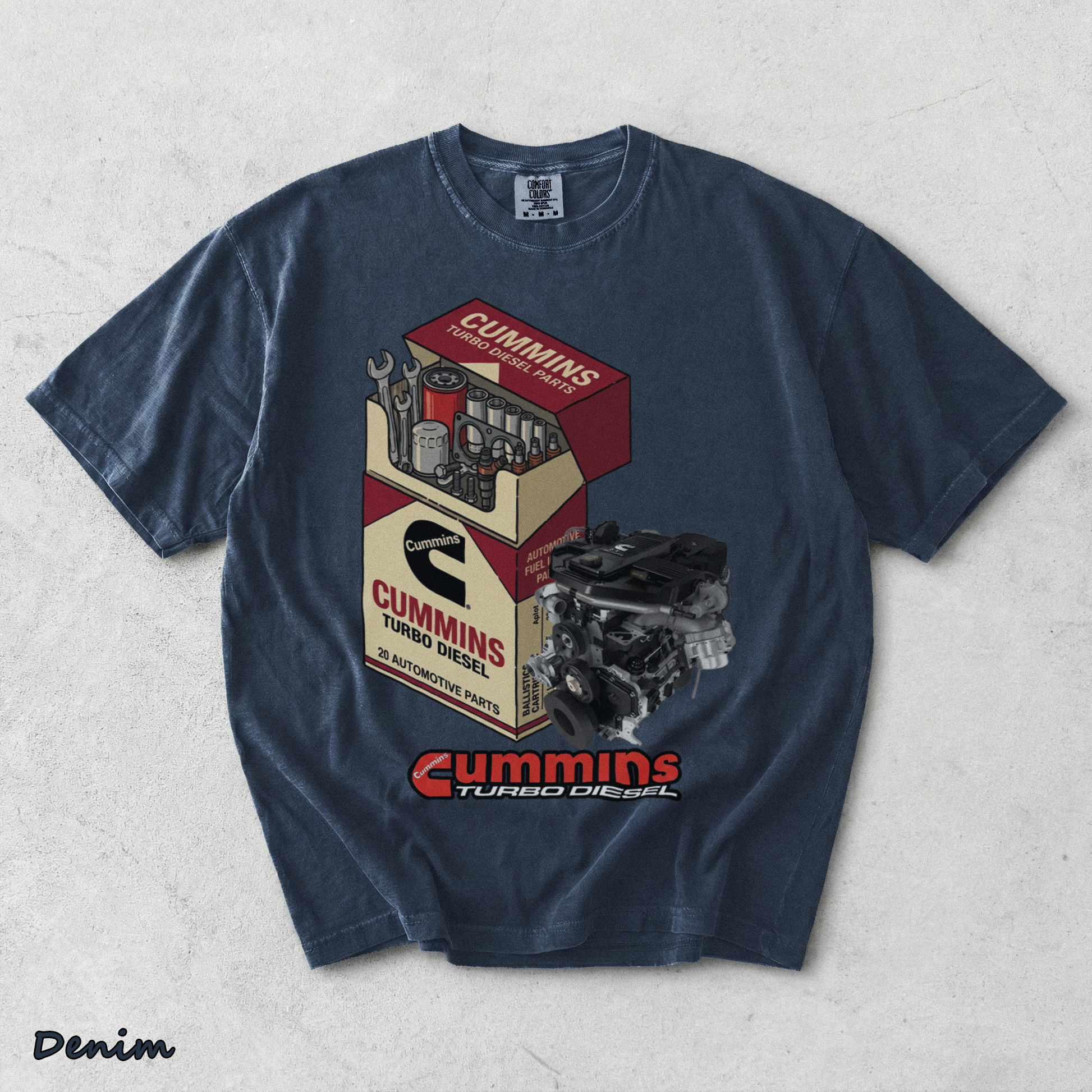 Cummins Turbo Diesel - Denim mockup