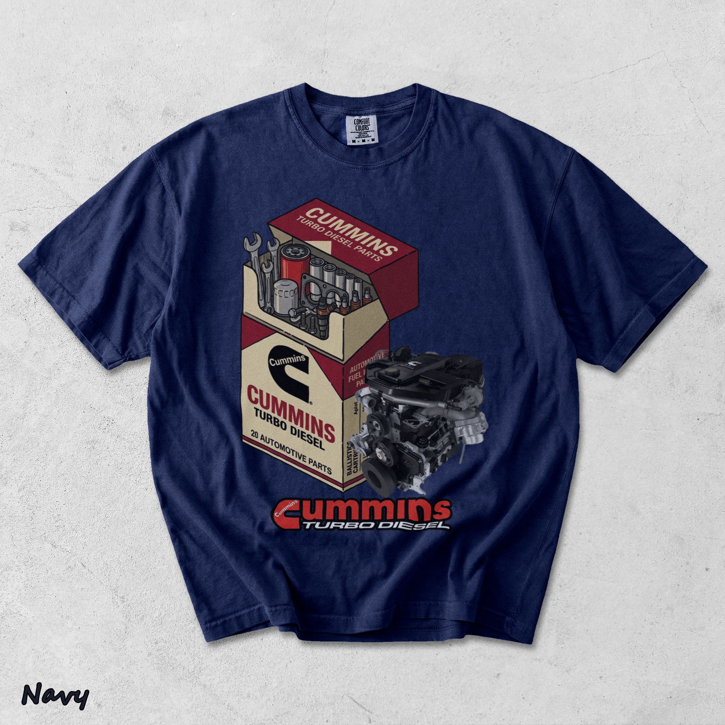 Cummins Turbo Diesel - True Navy mockup