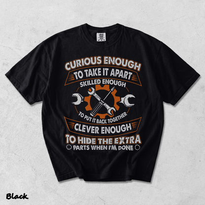 Curious enough to take it apart skilled enough - Black mockup