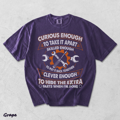 Curious enough to take it apart skilled enough - Grape mockup