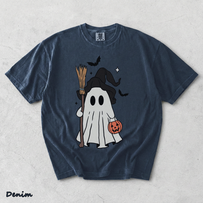 Cute Ghost Pumpkin 2 - Denim mockup