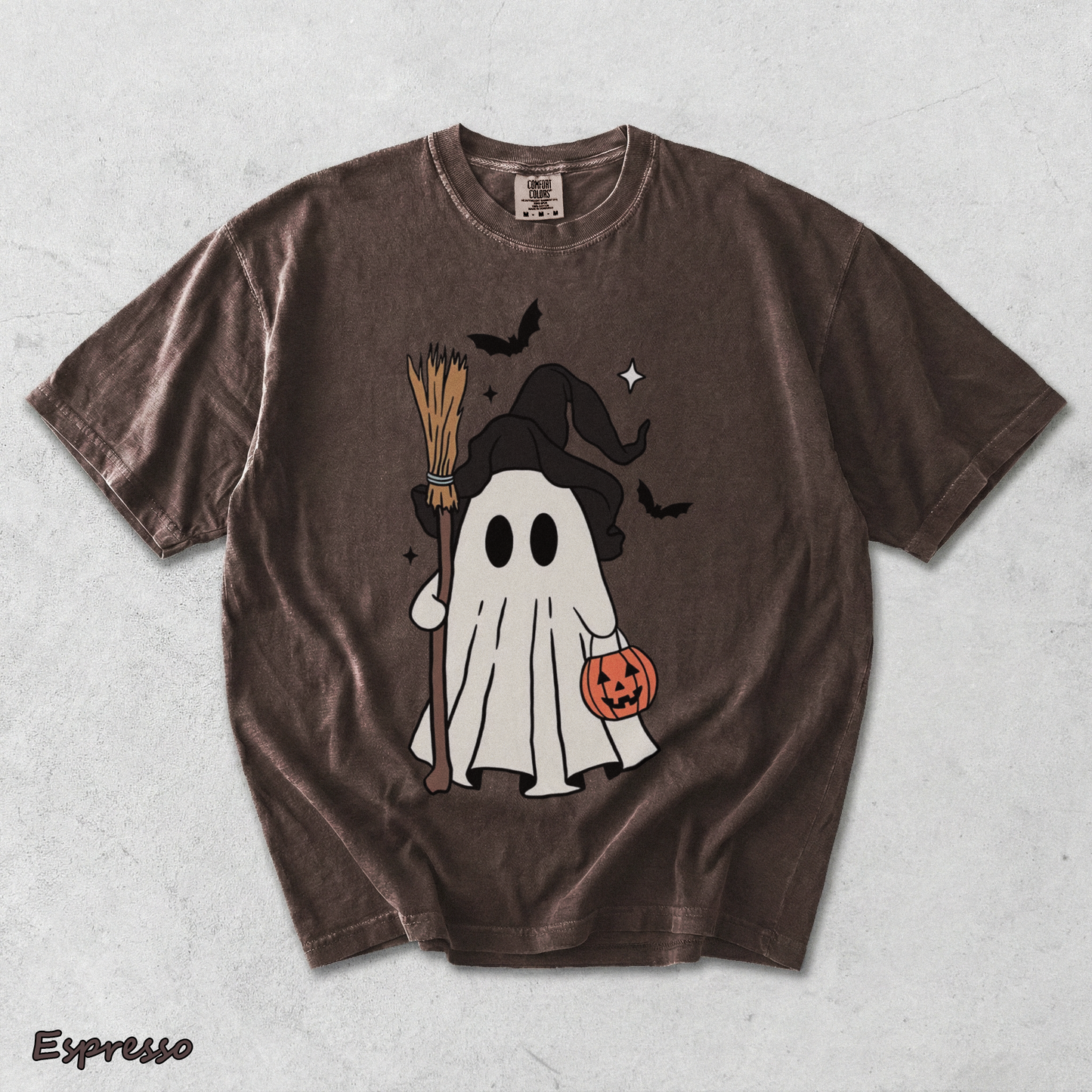 Cute Ghost Pumpkin 2 - Espresso mockup