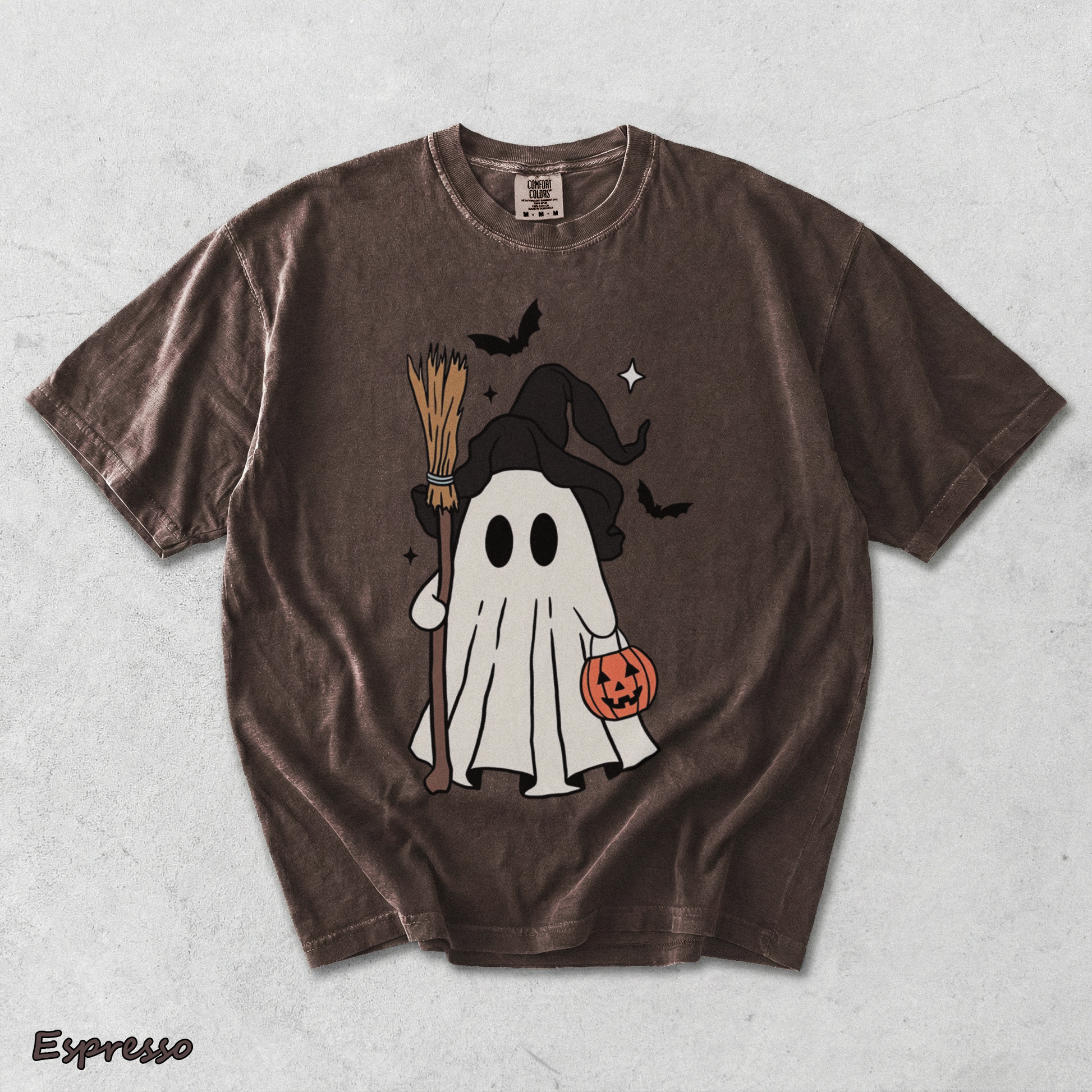Cute Ghost Pumpkin 2 - Espresso mockup