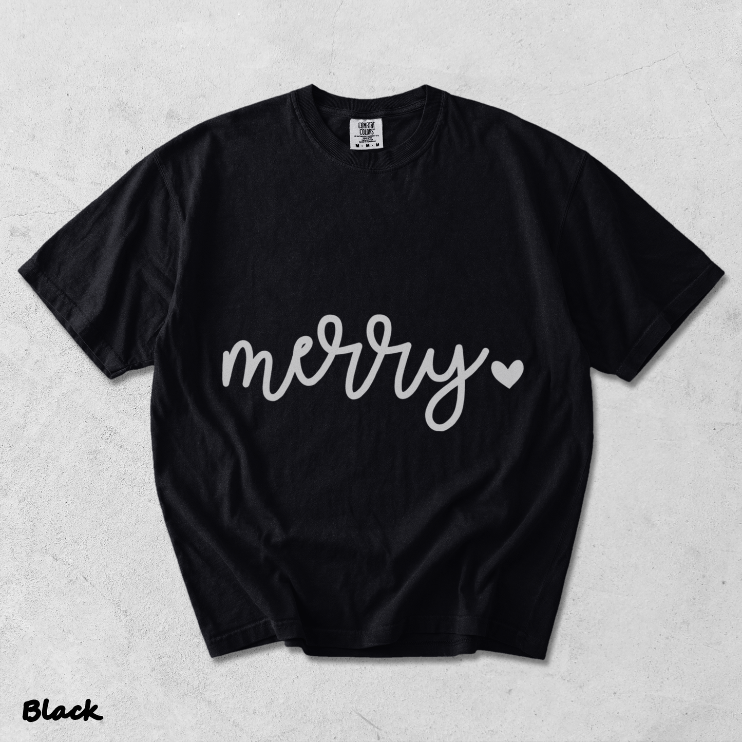 Cute Merry - Black mockup