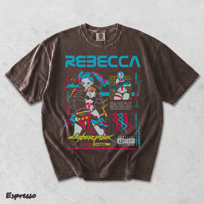 Cyberpunk Edgerunners 2077 Shirt Anime Lucy Rebecca David Cosplay Gamer Gift 425 - Espresso mockup