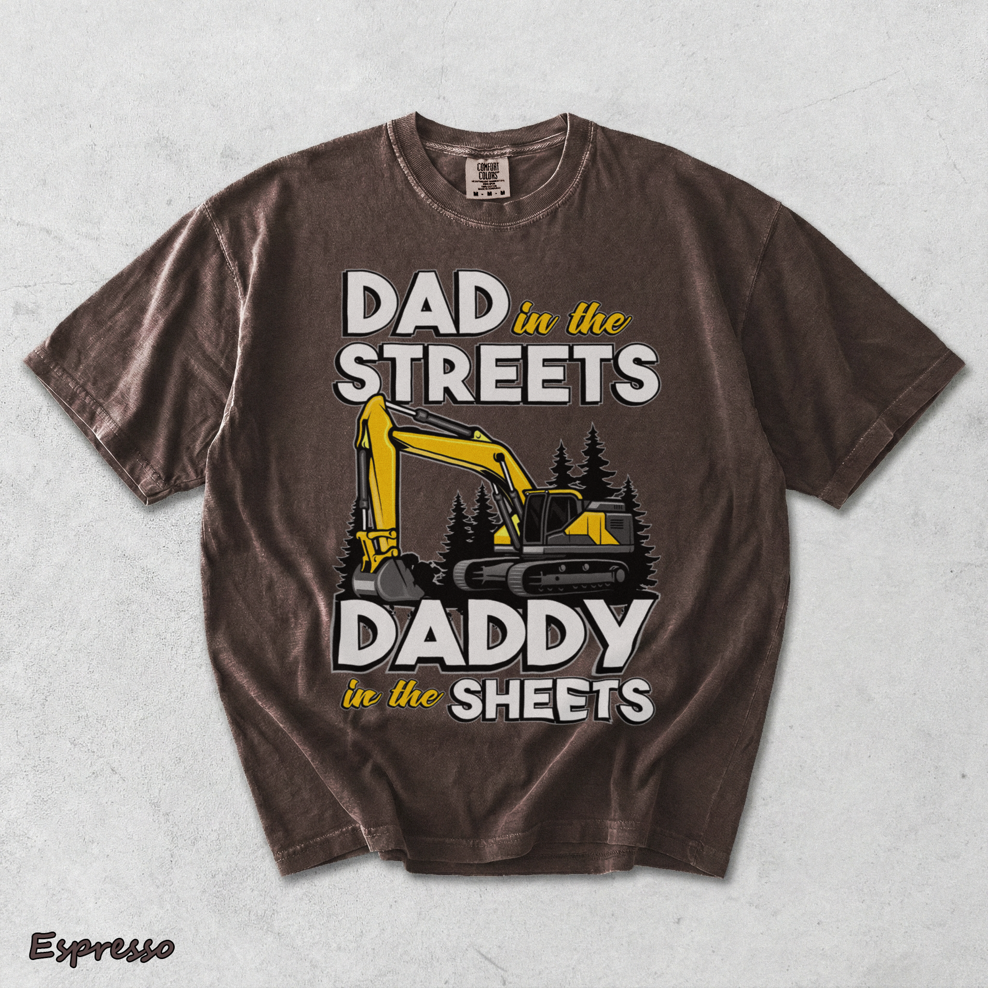 Dad in the Streets Excavator - Espresso mockup