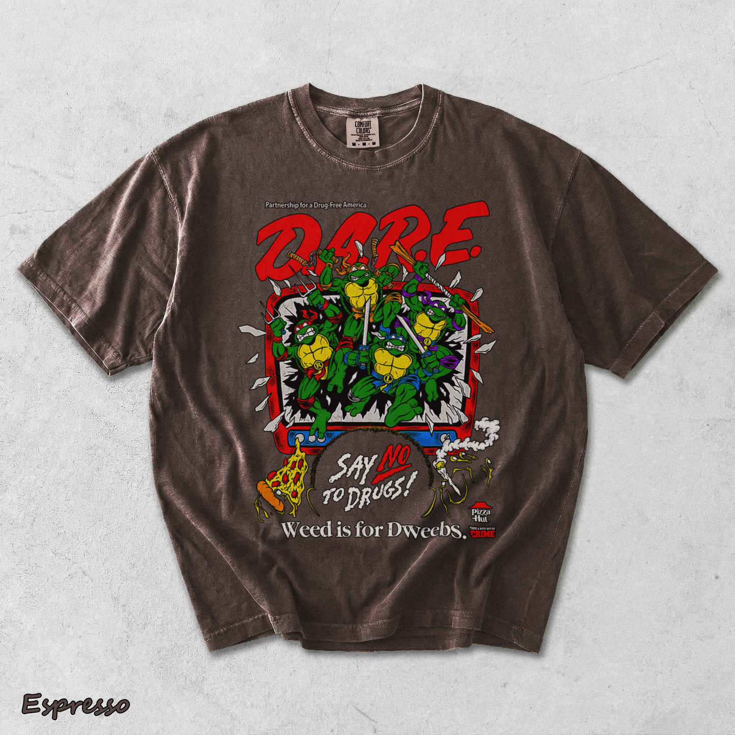 DARE Say No To Drugs - Espresso mockup