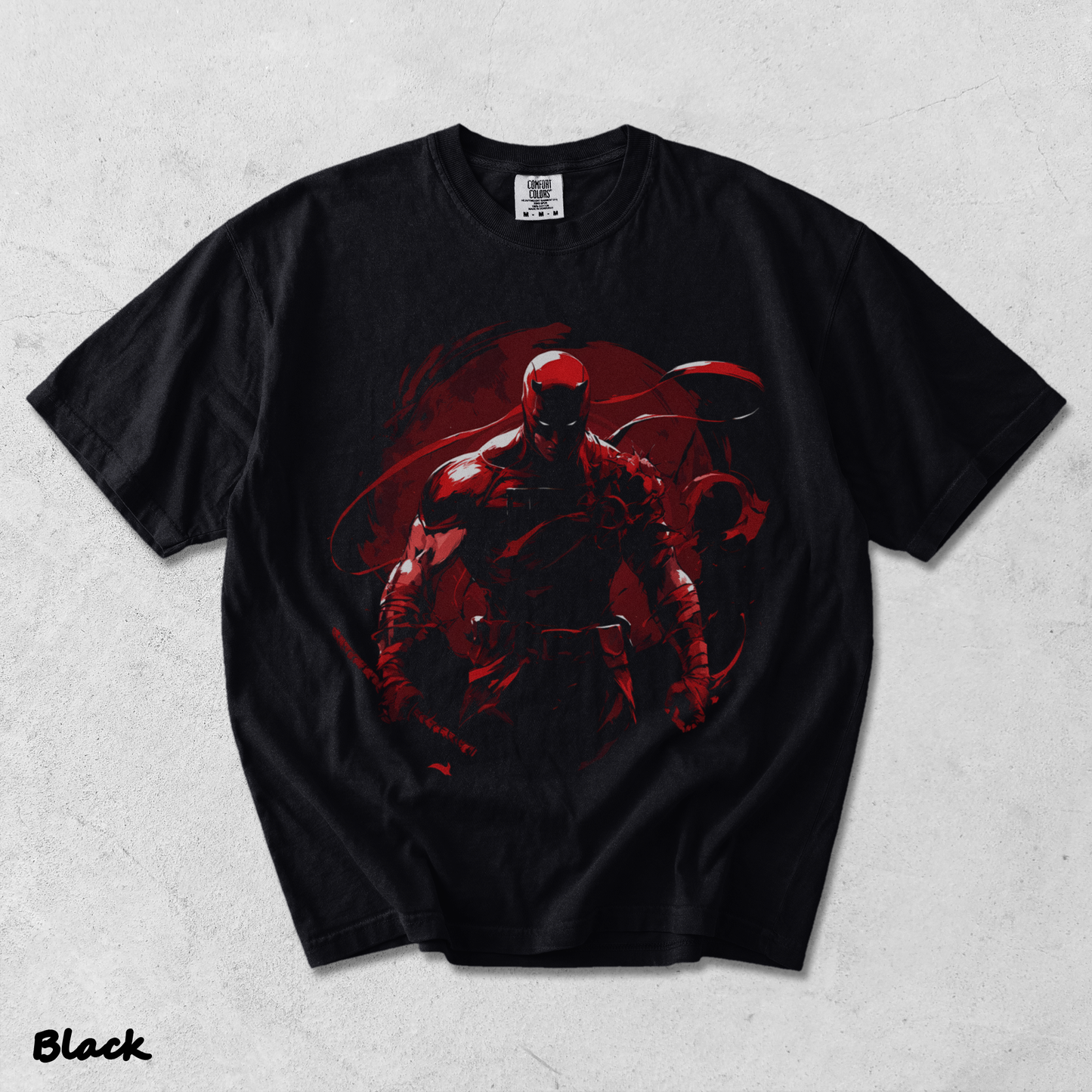 Daredevil Born T-shirt back - Black mockup