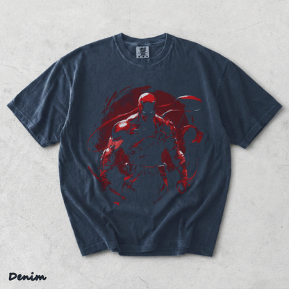 Daredevil Born T-shirt back - Denim mockup