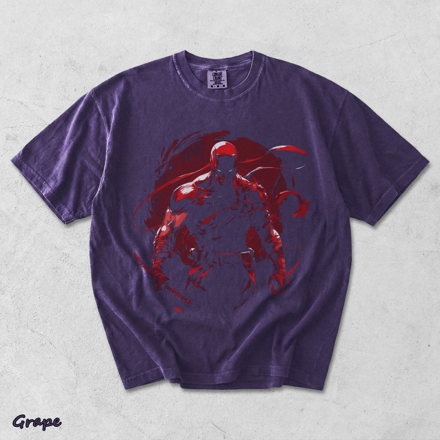 Daredevil Born T-shirt back - Grape mockup