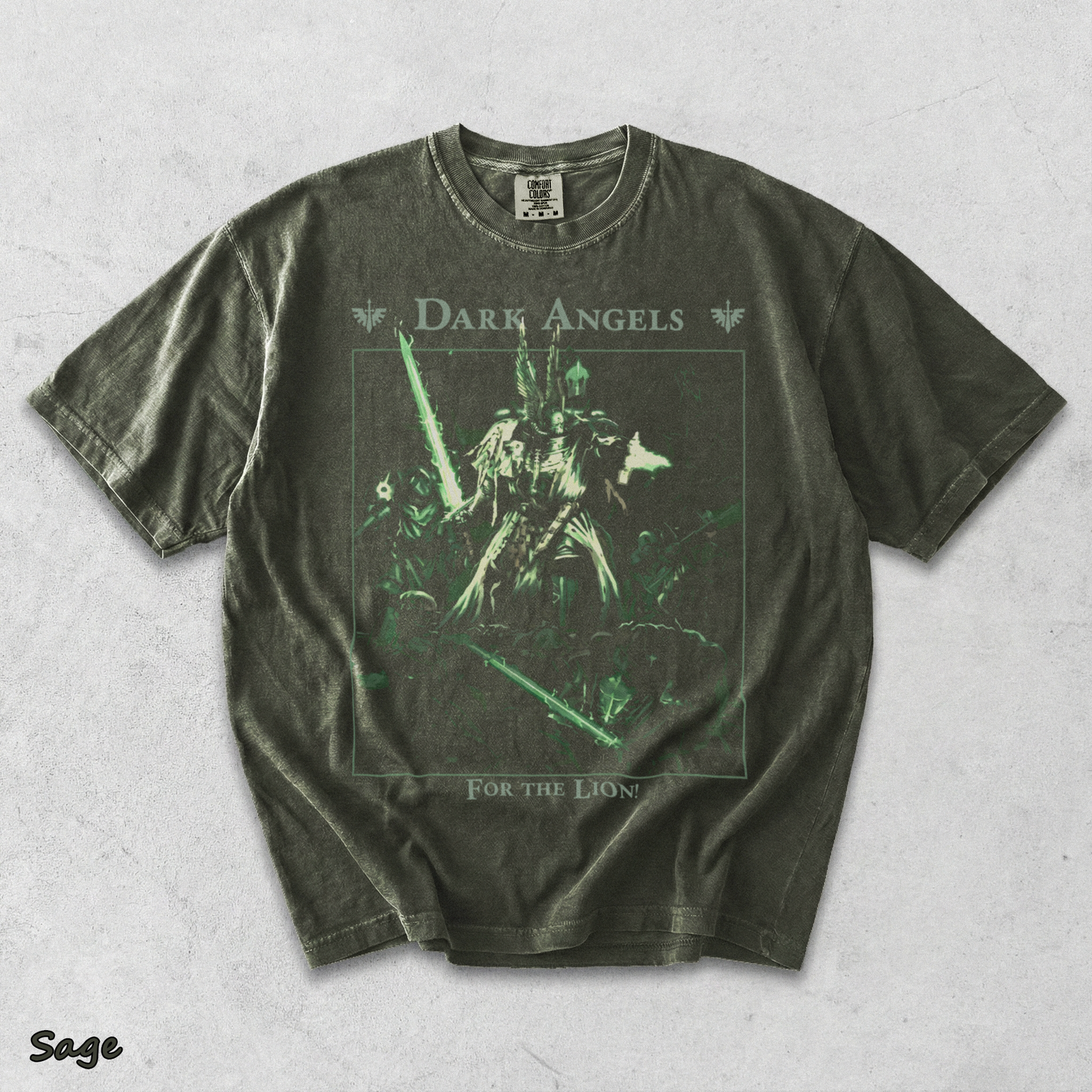 Dark Angels S - Sage mockup